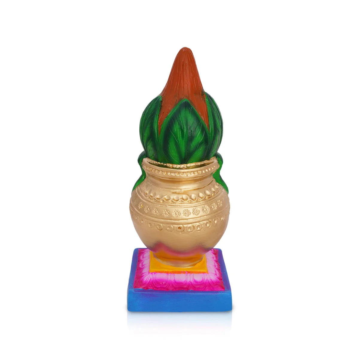 Kalasham Paper Mache Golu Bommai - 10 X 4 Inches | Navaratri Gombe/ Giri Golu Doll/ Navratri Decor - Image 2