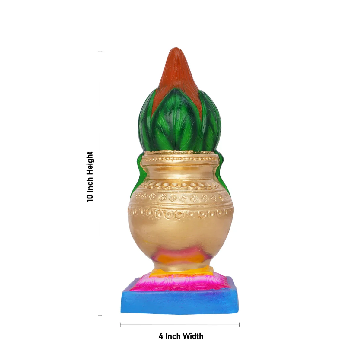 Kalasham Paper Mache Golu Bommai - 10 X 4 Inches | Navaratri Gombe/ Giri Golu Doll/ Navratri Decor - Image 4