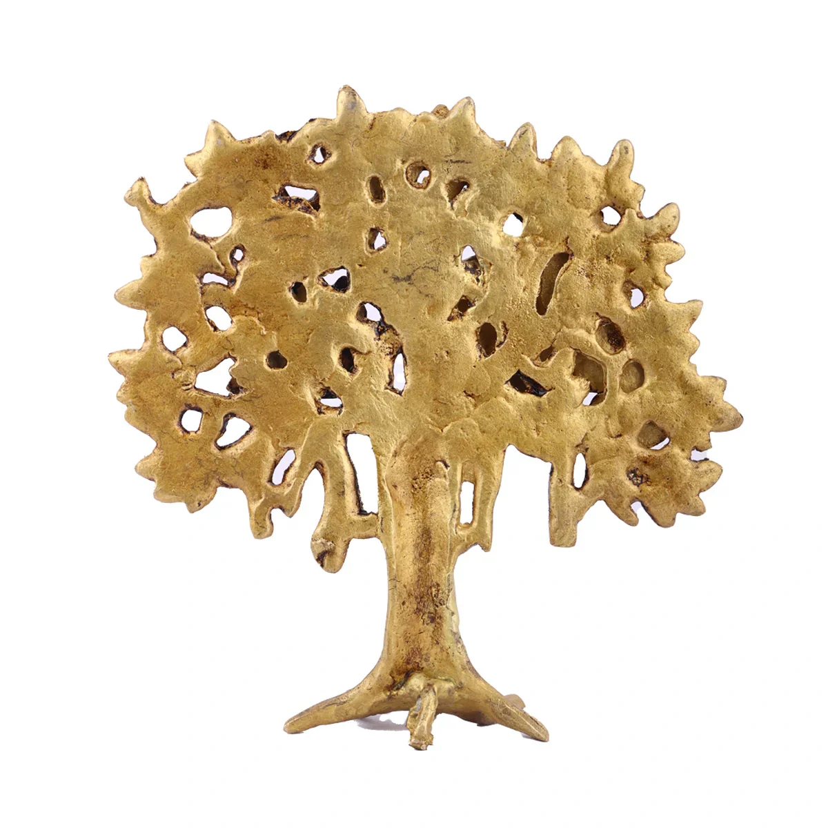 Kalpavriksha Tree - 7 Inches | Antique Brass Statue/ Kalpvriksh Plant for Pooja/ 820 Gms Approx - Image 5