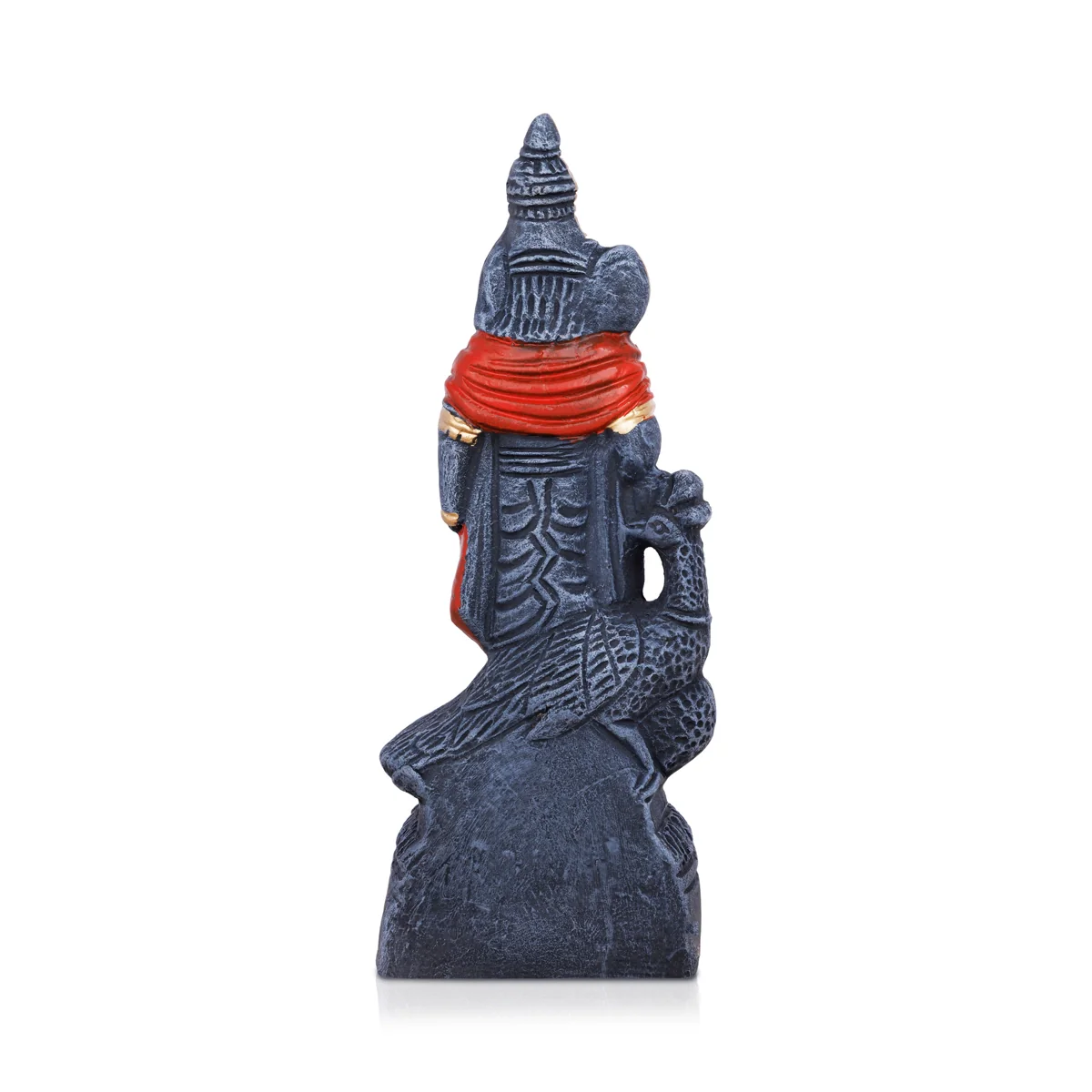 Kalvettu Murugan Statue Clay Golu Bommai - 11 X 4 Inches | Navaratri Golu Gombe/Giri Golu Doll/ Navratri Decor - Image 4