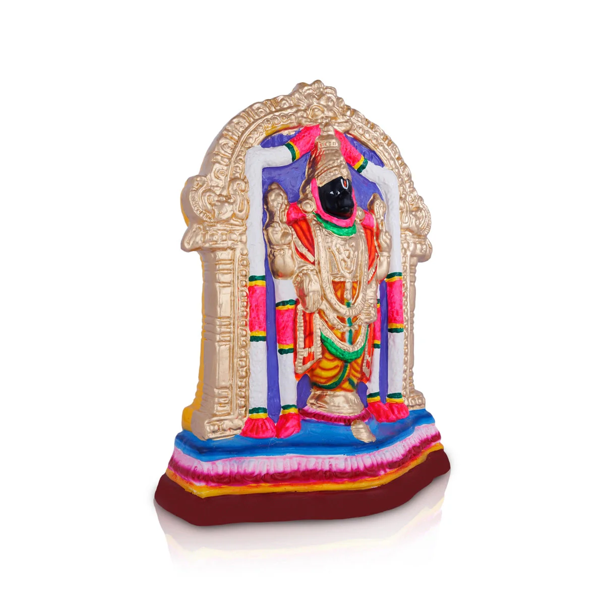 Kalyana Balaji Murti Paper Mache Golu Bommai- 13 X 10 Inches | Navaratri Gombe/ Giri Golu Doll/ Navratri Decor - Image 2