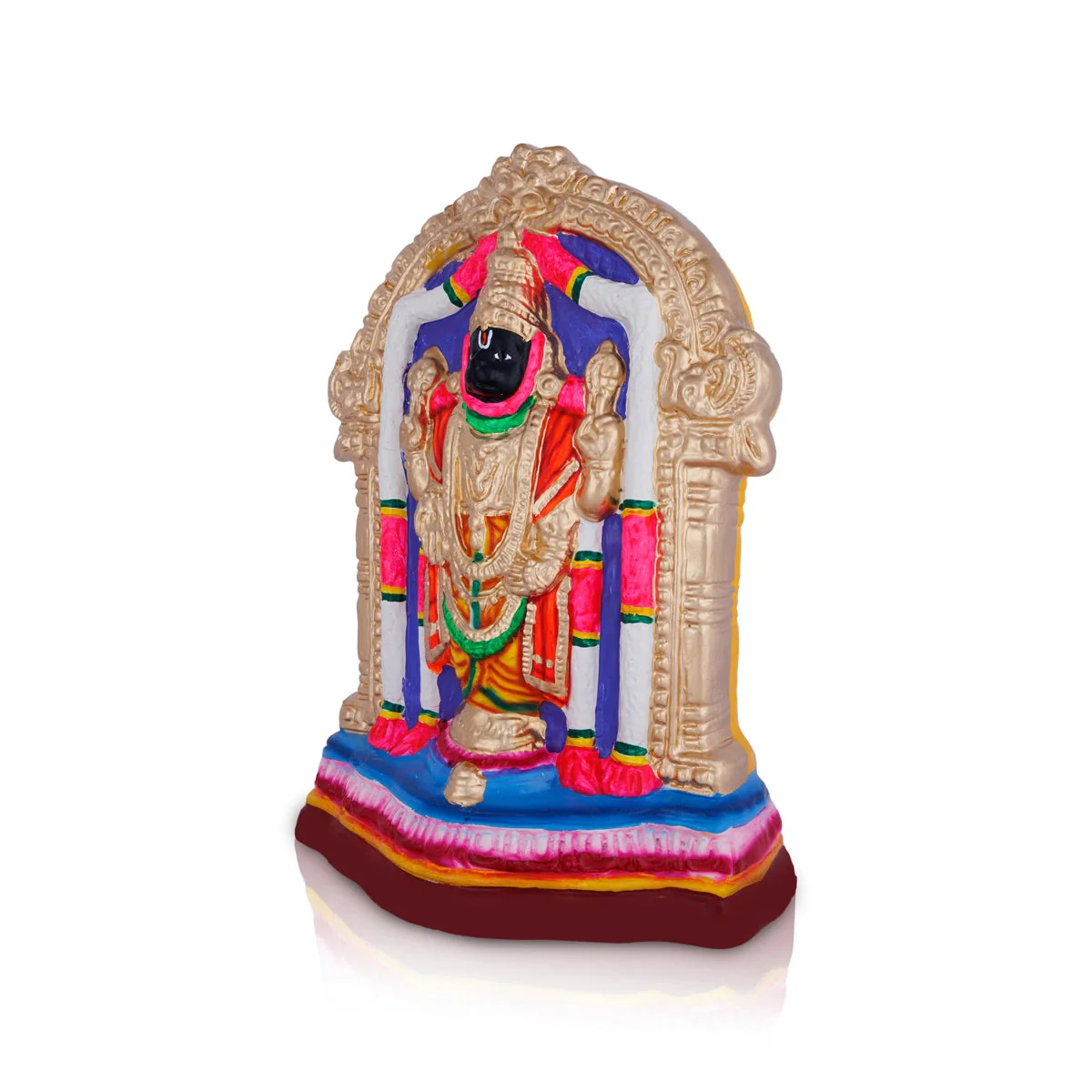Kalyana Balaji Murti Paper Mache Golu Bommai- 13 X 10 Inches | Navaratri Gombe/ Giri Golu Doll/ Navratri Decor - Image 3