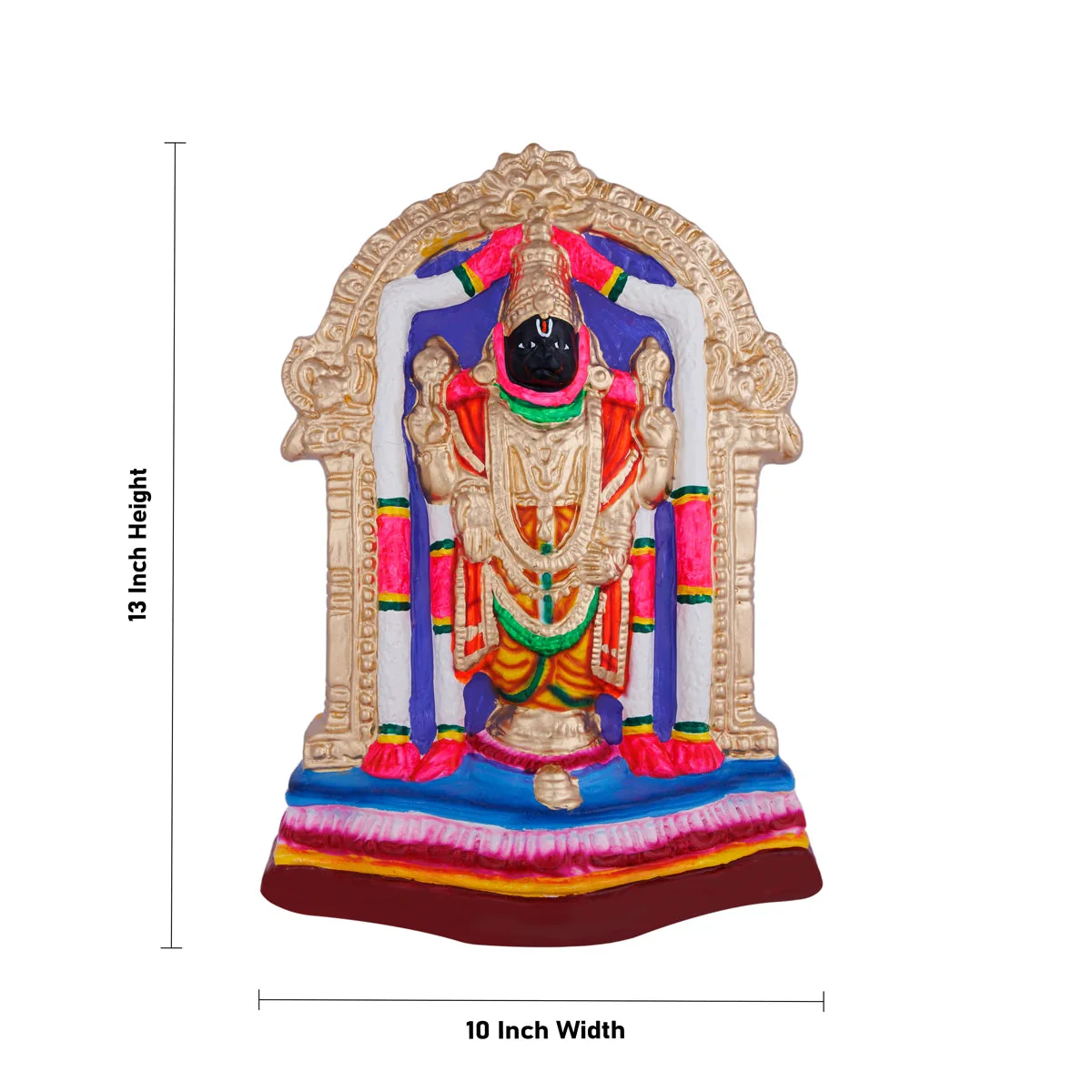 Kalyana Balaji Murti Paper Mache Golu Bommai- 13 X 10 Inches | Navaratri Gombe/ Giri Golu Doll/ Navratri Decor - Image 5