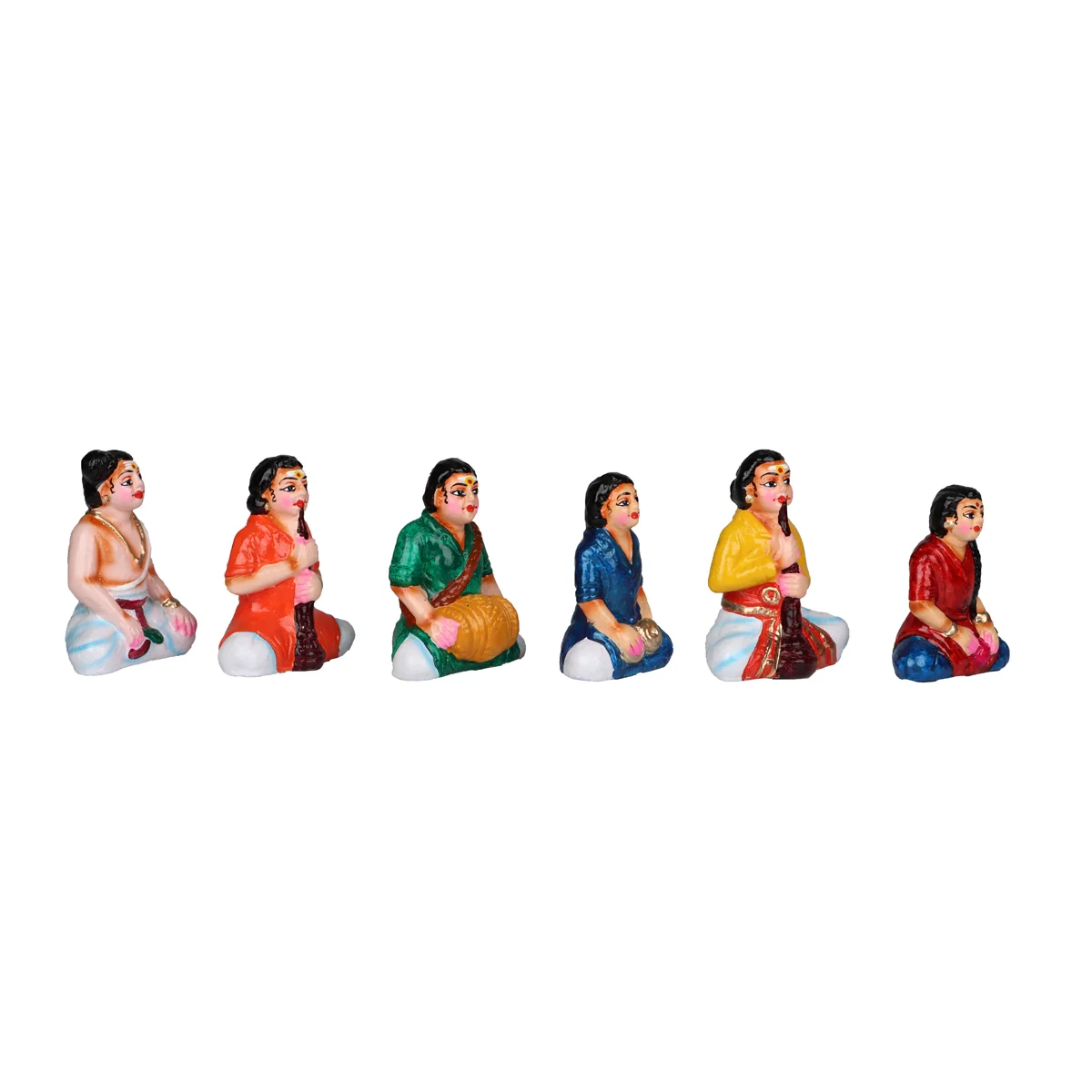 Kalyanam Clay Golu Bommai Set - 10 x 8 Inches | Giri Golu Doll/ Navaratri Golu Bomma/Gombe/Bommai - Image 5