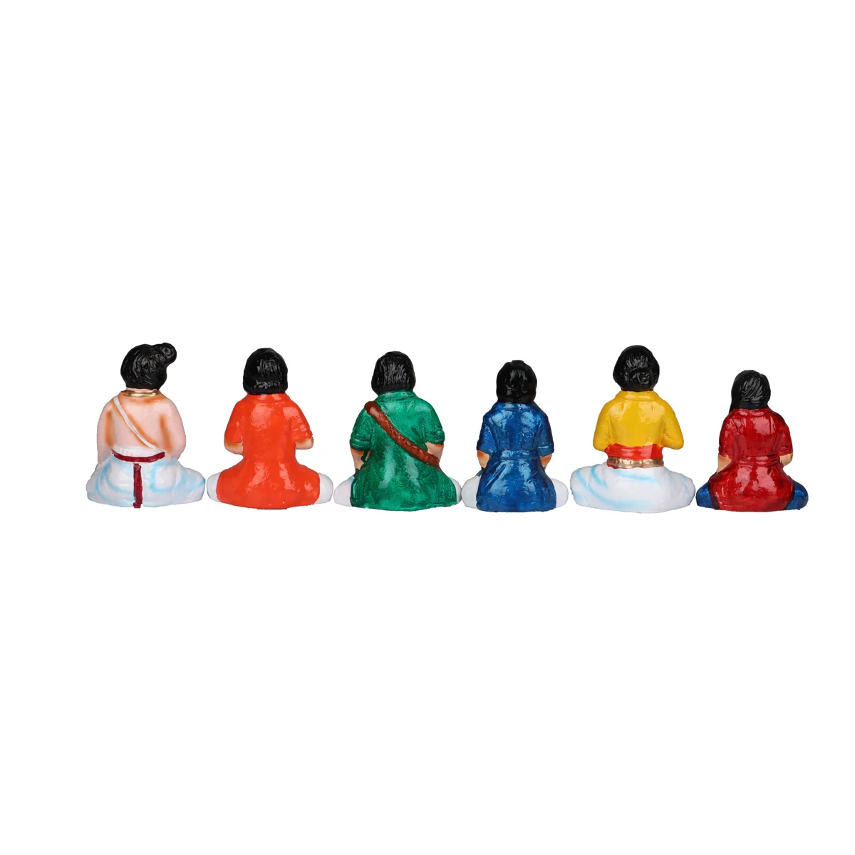 Kalyanam Clay Golu Bommai Set - 10 x 8 Inches | Giri Golu Doll/ Navaratri Golu Bomma/Gombe/Bommai - Image 6