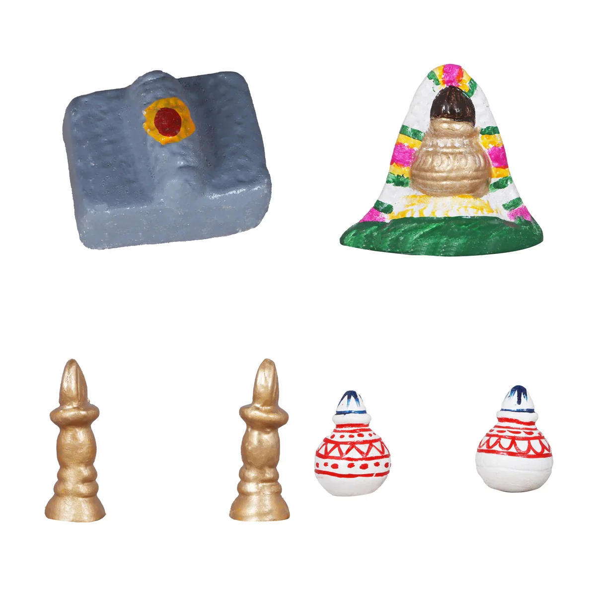 Kalyanam Set - 7 x 2.5 Inches | Giri Golu Statue/ Clay Statue/ Marriage Set/ Navarathri Doll - Image 18