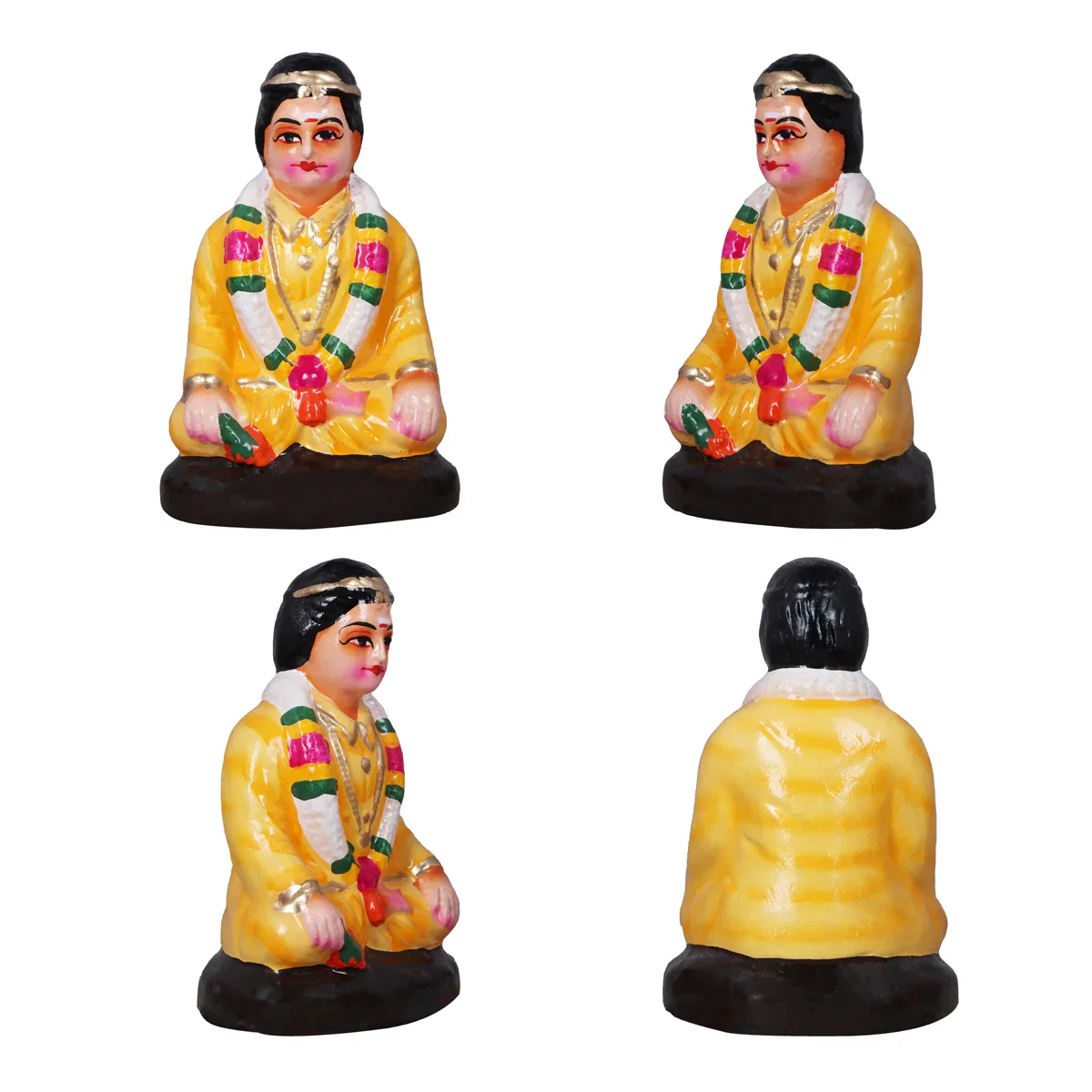 Kalyanam Set - 7 x 2.5 Inches | Giri Golu Statue/ Clay Statue/ Marriage Set/ Navarathri Doll - Image 2