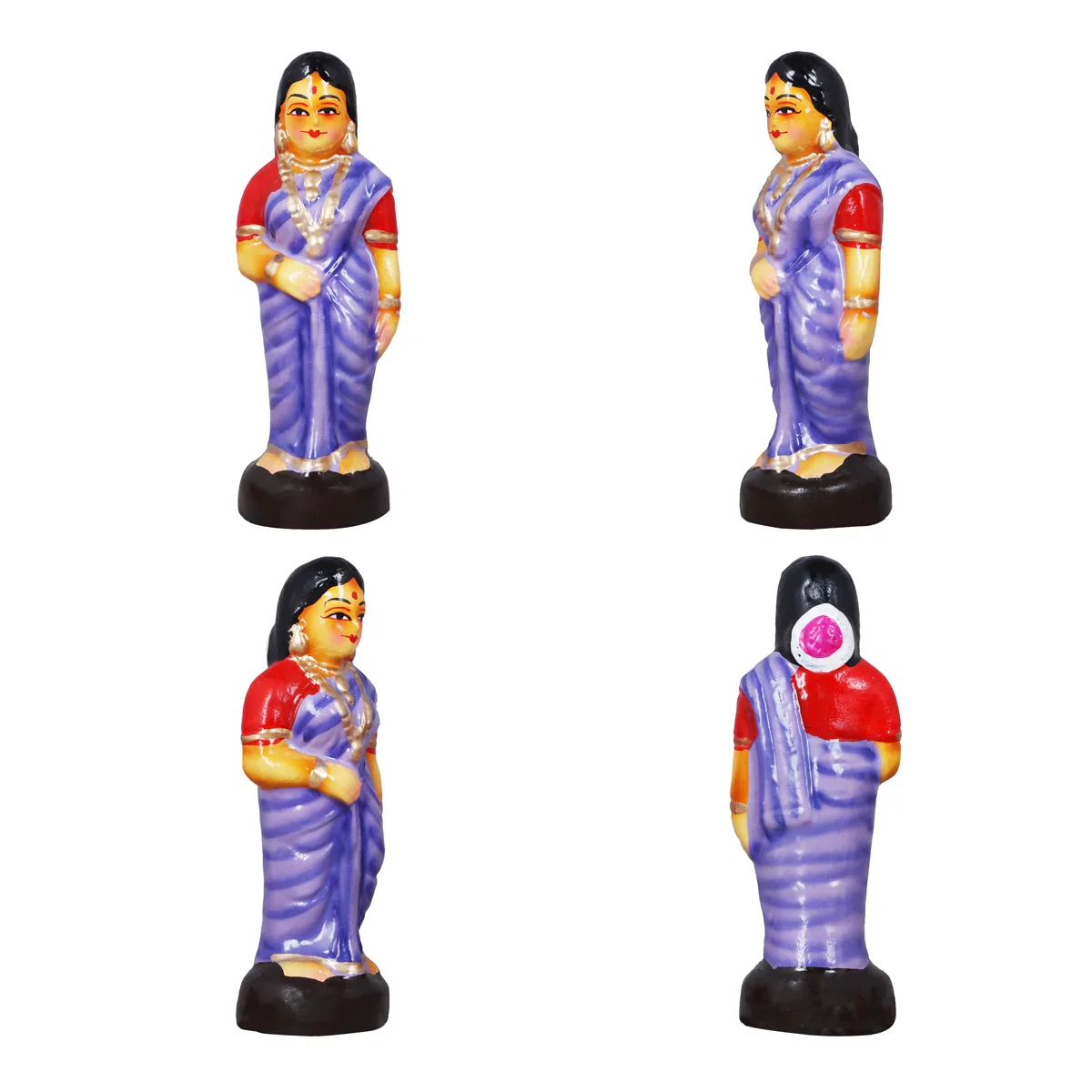 Kalyanam Set - 7 x 2.5 Inches | Giri Golu Statue/ Clay Statue/ Marriage Set/ Navarathri Doll - Image 4