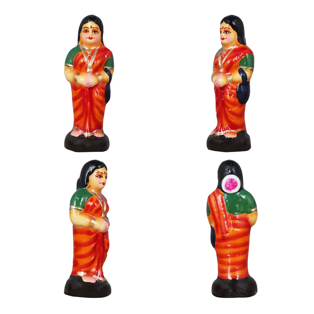 Kalyanam Set - 7 x 2.5 Inches | Giri Golu Statue/ Clay Statue/ Marriage Set/ Navarathri Doll - Image 6