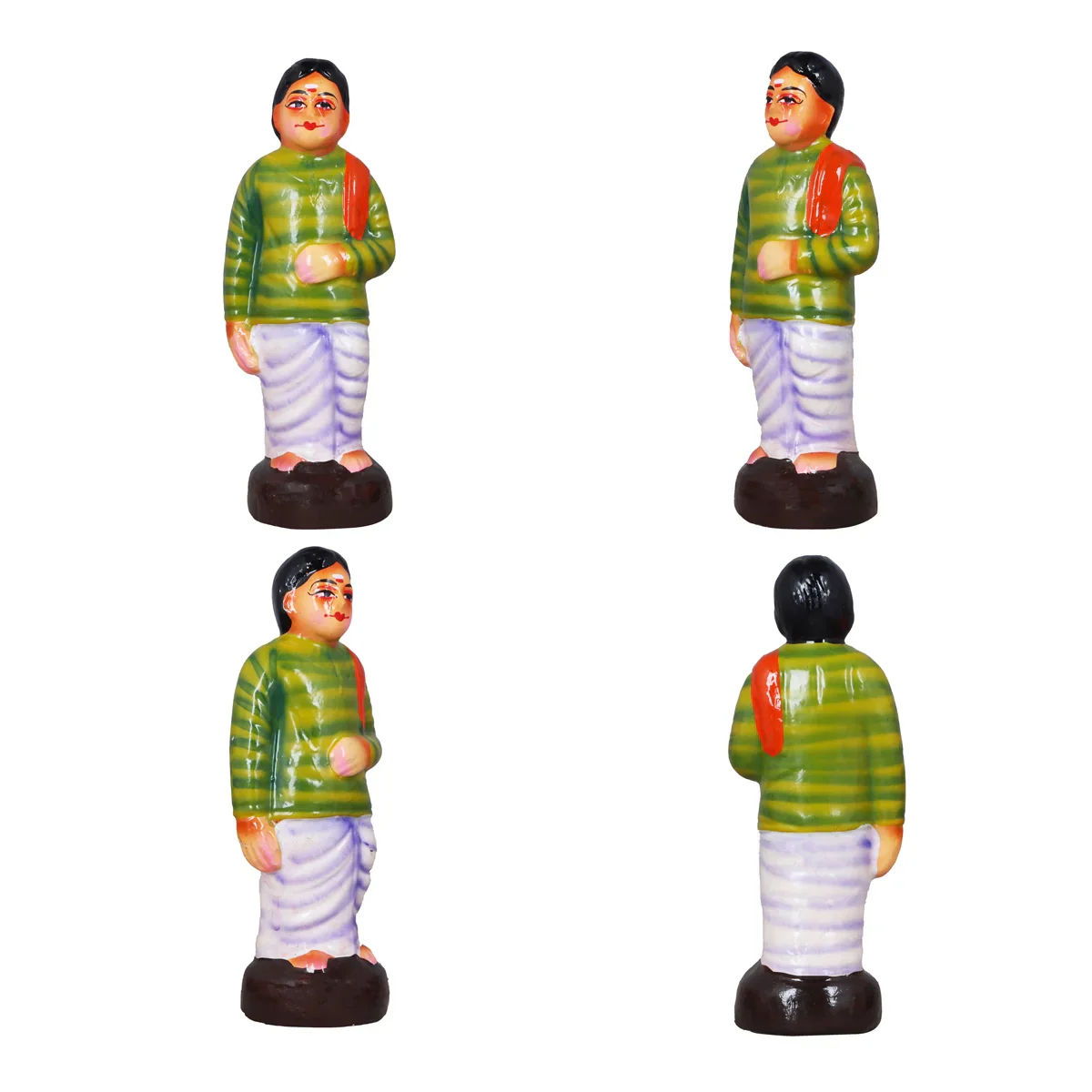 Kalyanam Set - 7 x 2.5 Inches | Giri Golu Statue/ Clay Statue/ Marriage Set/ Navarathri Doll - Image 7