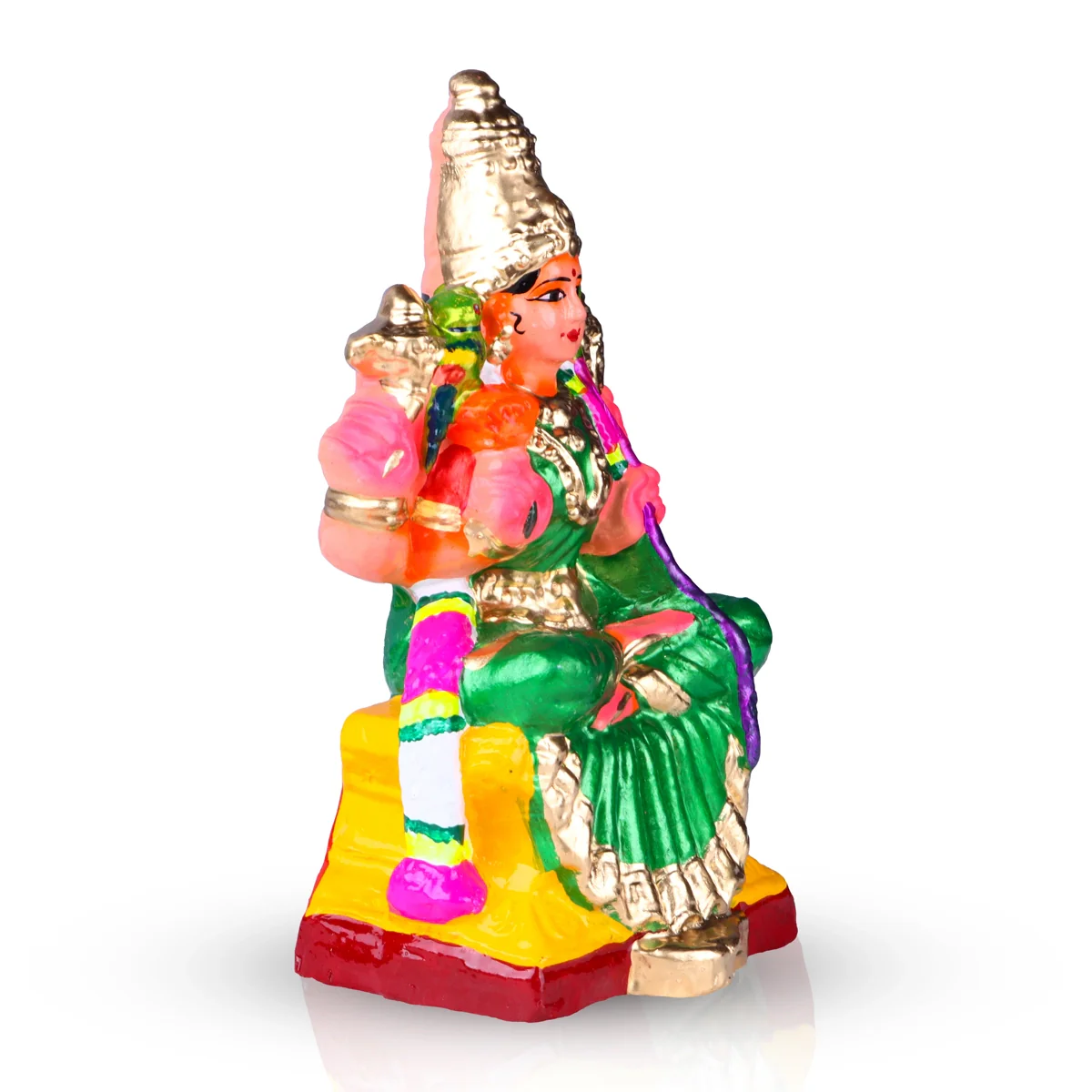 Kamakshi Clay Golu Bommai - 10 Inches | Giri Golu Doll/ Navaratri Golu Bomma/Gombe/Bommai - Image 3