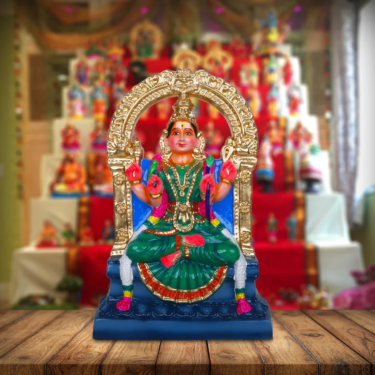 Kamakshi Paper Mache Golu Bommai - 13 Inches | Giri Golu Doll/ Navaratri Golu Bomma/Gombe/Bommai - Image 6