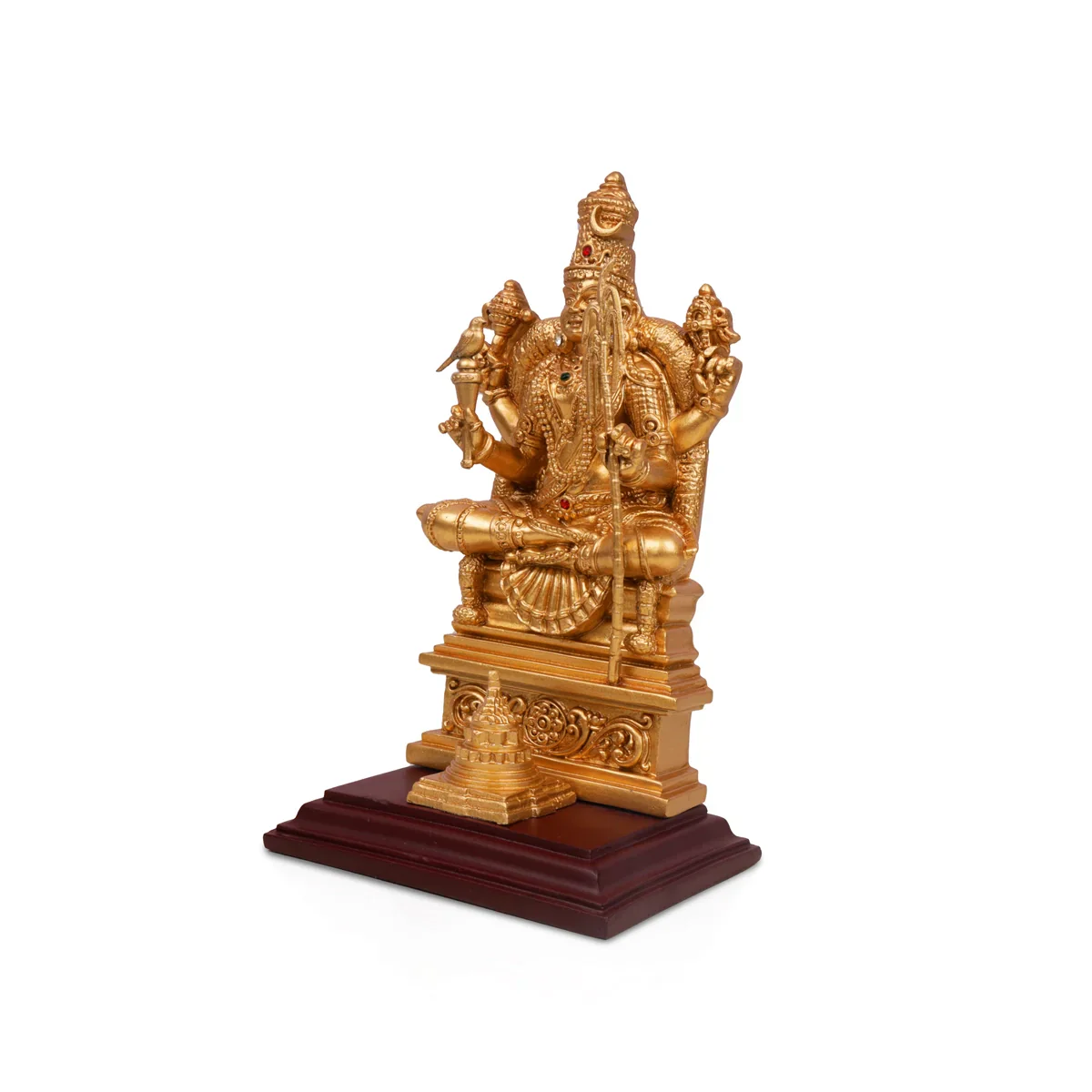Kamakshi Idol - 8 x 4.5 Inches | Kamakshi Vigraham/ Resin Statue for Pooja - Image 3