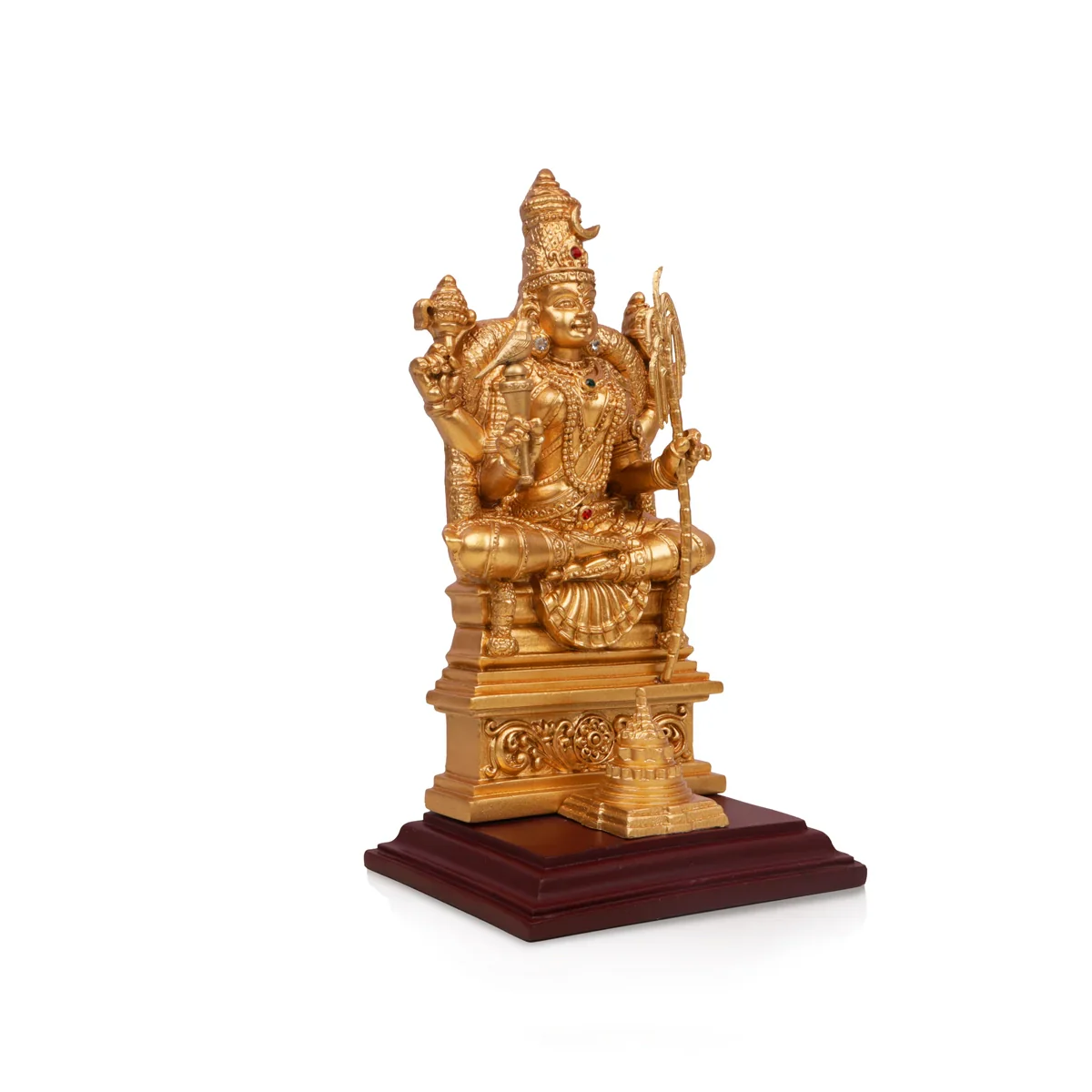Kamakshi Idol - 8 x 4.5 Inches | Kamakshi Vigraham/ Resin Statue for Pooja - Image 4