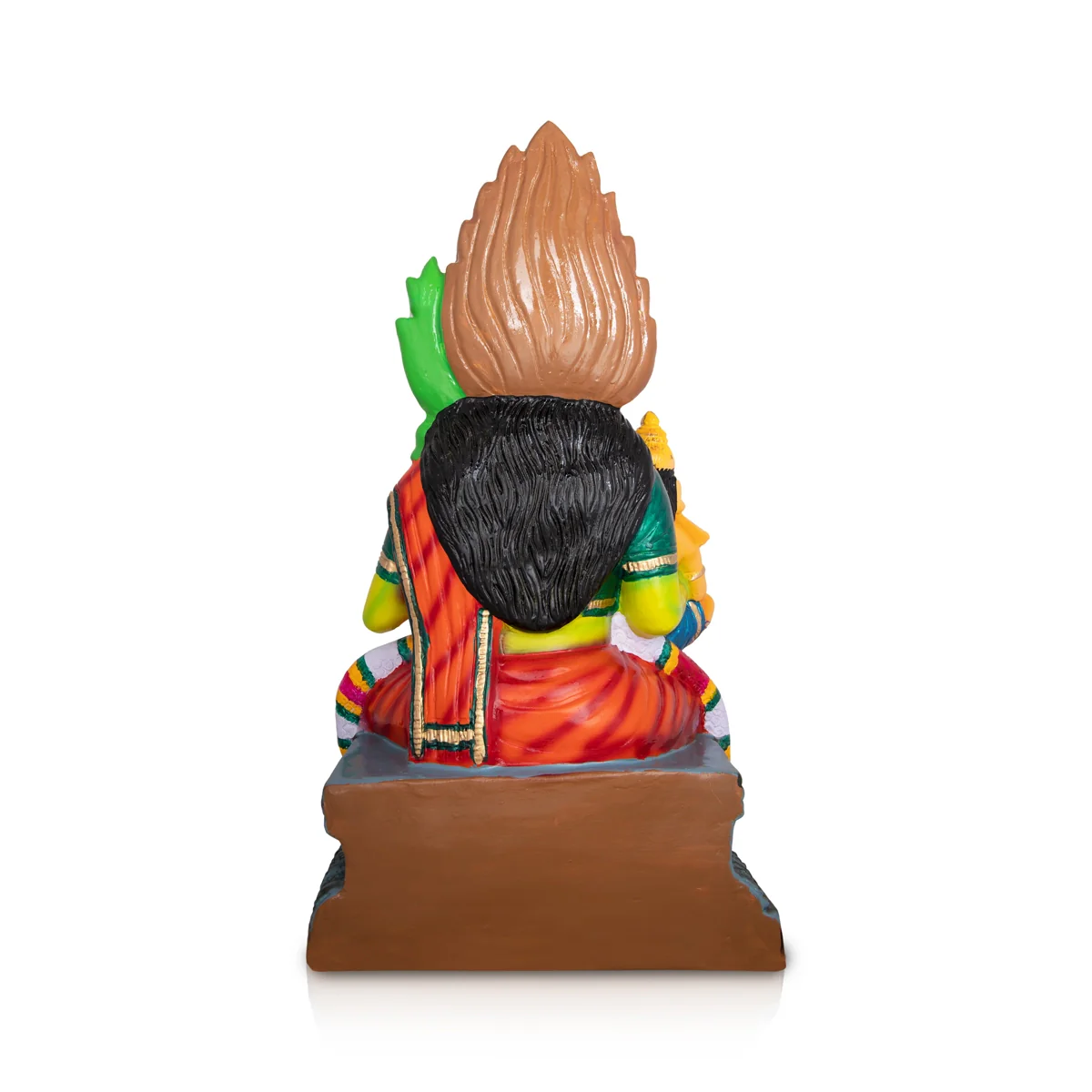 Kamakshi Idol With Ayyappan Statue Paper Mache Golu Bommai - 23 X 12.5 Inches | Giri Navaratri Golu Doll - Image 4