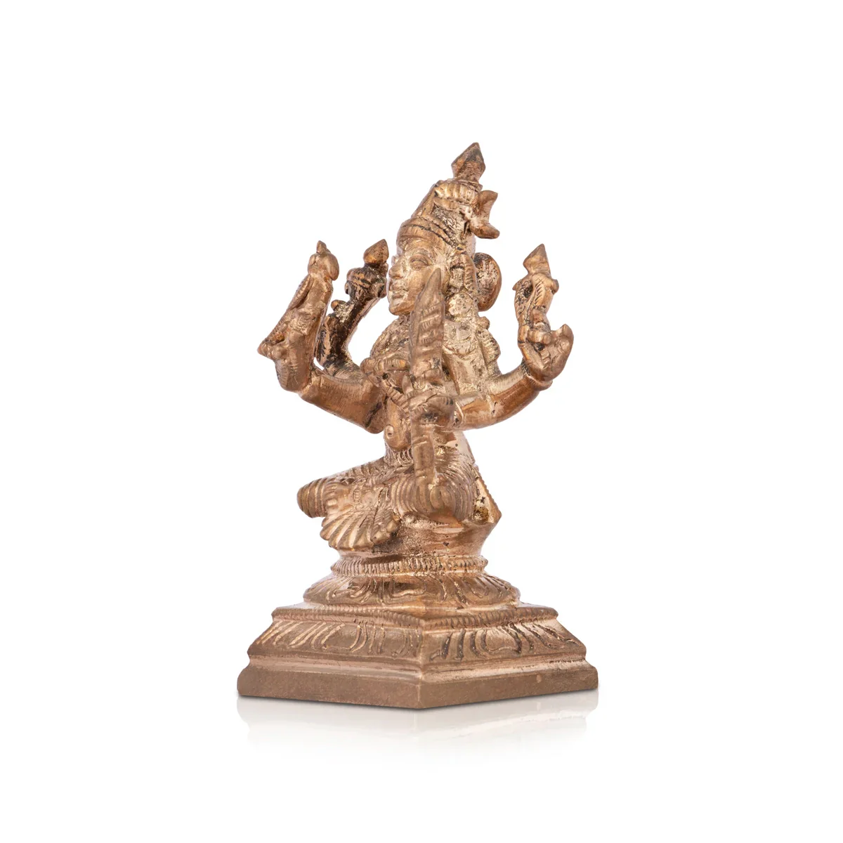 Kamakshi Statue - 3 x 1.75 Inches | Kamakshi Idol/ Panchaloha Kamakshi Idol for Pooja/ 125 Gms Approx - Image 3