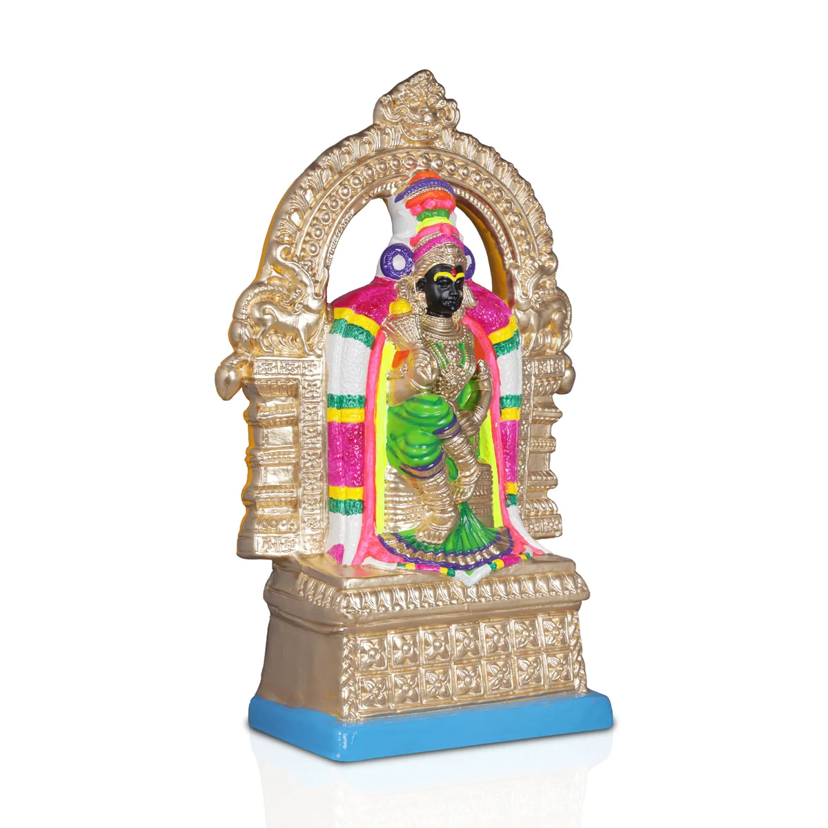 Kamalambal Paper Mache Golu Bommai - 16 x 10 Inches | Giri Golu Doll/ Navaratri Golu Bomma/ Bommai/ Gombe - Image 4