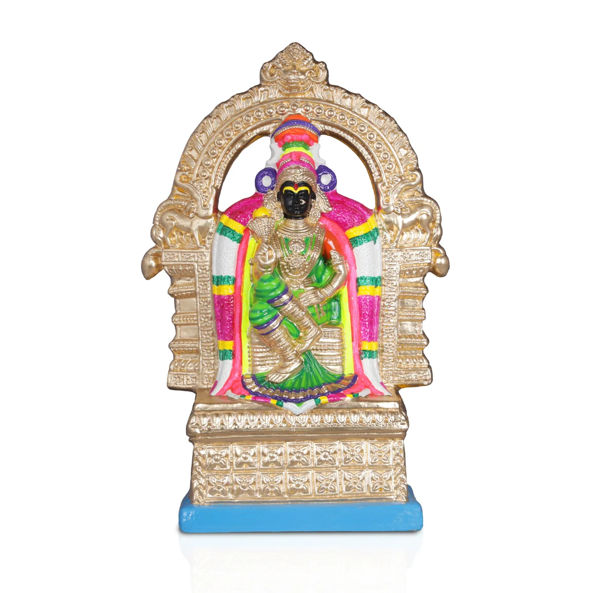 Kamalambal Paper Mache Golu Bommai - 16 x 10 Inches | Giri Golu Doll/ Navaratri Golu Bomma/ Bommai/ Gombe - Image 5