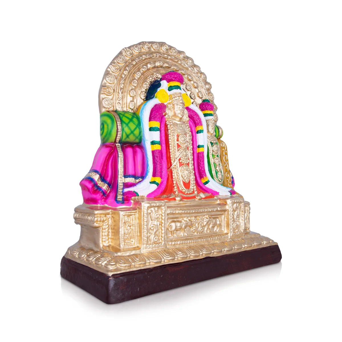 Kamalambigai Thiyagarajar Paper Mache Golu Bommai Pair - 15 x 11 Inches | Giri Golu Doll/Navaratri Golu Bomma - Image 8