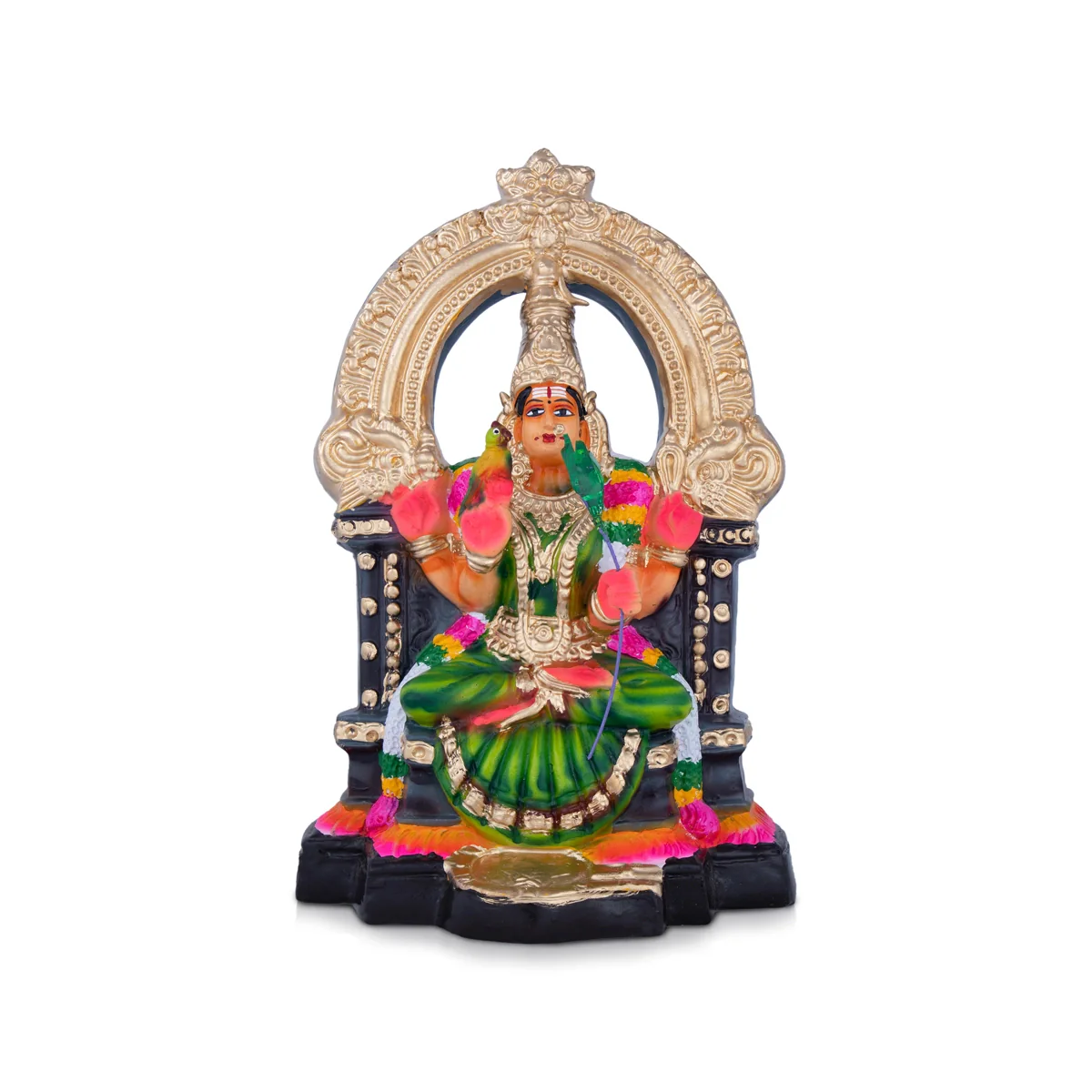 Kamatchi Amman Paper Mache Golu Bommai - 12 x 8 Inches | Giri Golu Doll/ Navaratri Golu Bomma/Gombe/Bommai