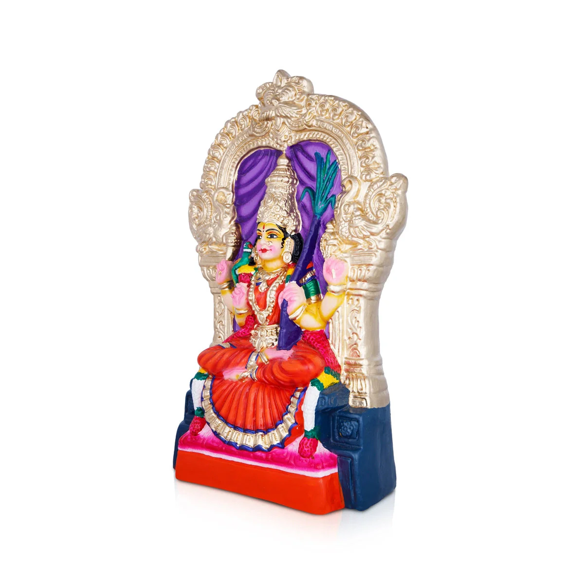 Kamakshi Paper Mache Golu Bommai - 12 x 6 Inches | Giri Golu Doll/ Navaratri Golu Bomma/Gombe/Bommai - Image 3