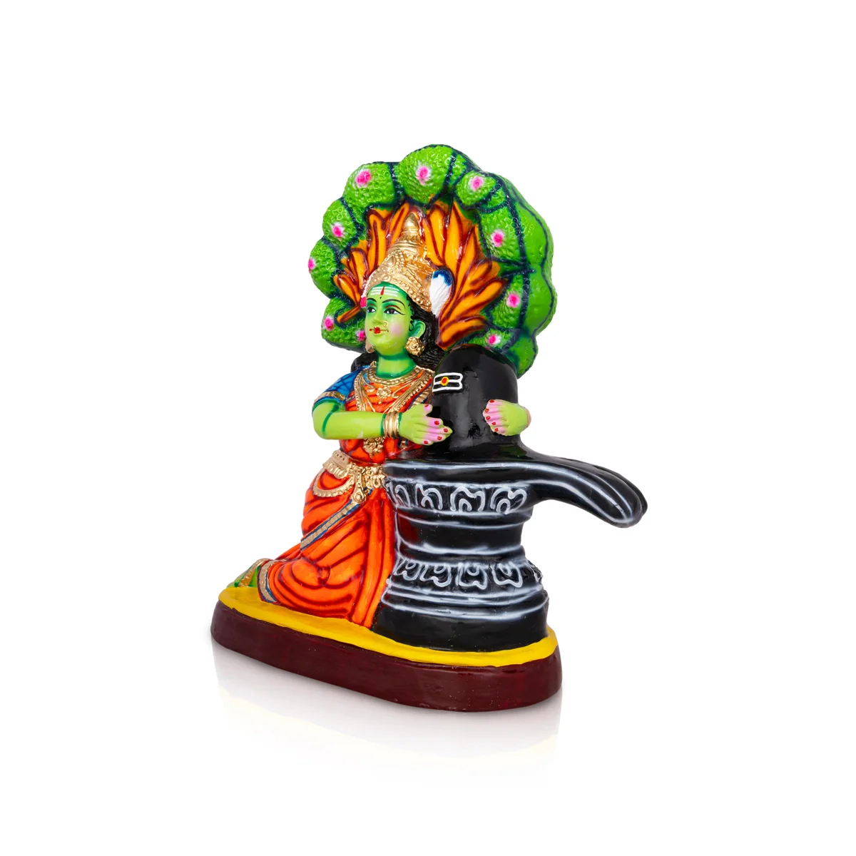 Kamba Nadi Paper Mache Golu Bommai - 20 X 17 Inches | Giri Golu Doll/ Navaratri Gombe/ Navratri Decor - Image 3