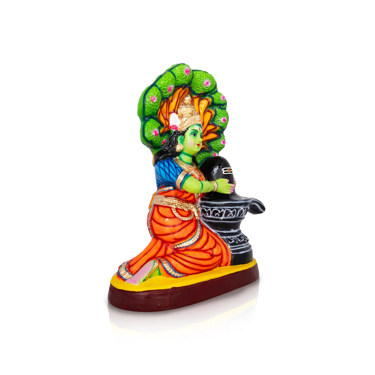 Kamba Nadi Paper Mache Golu Bommai - 20 X 17 Inches | Giri Golu Doll/ Navaratri Gombe/ Navratri Decor - Image 5