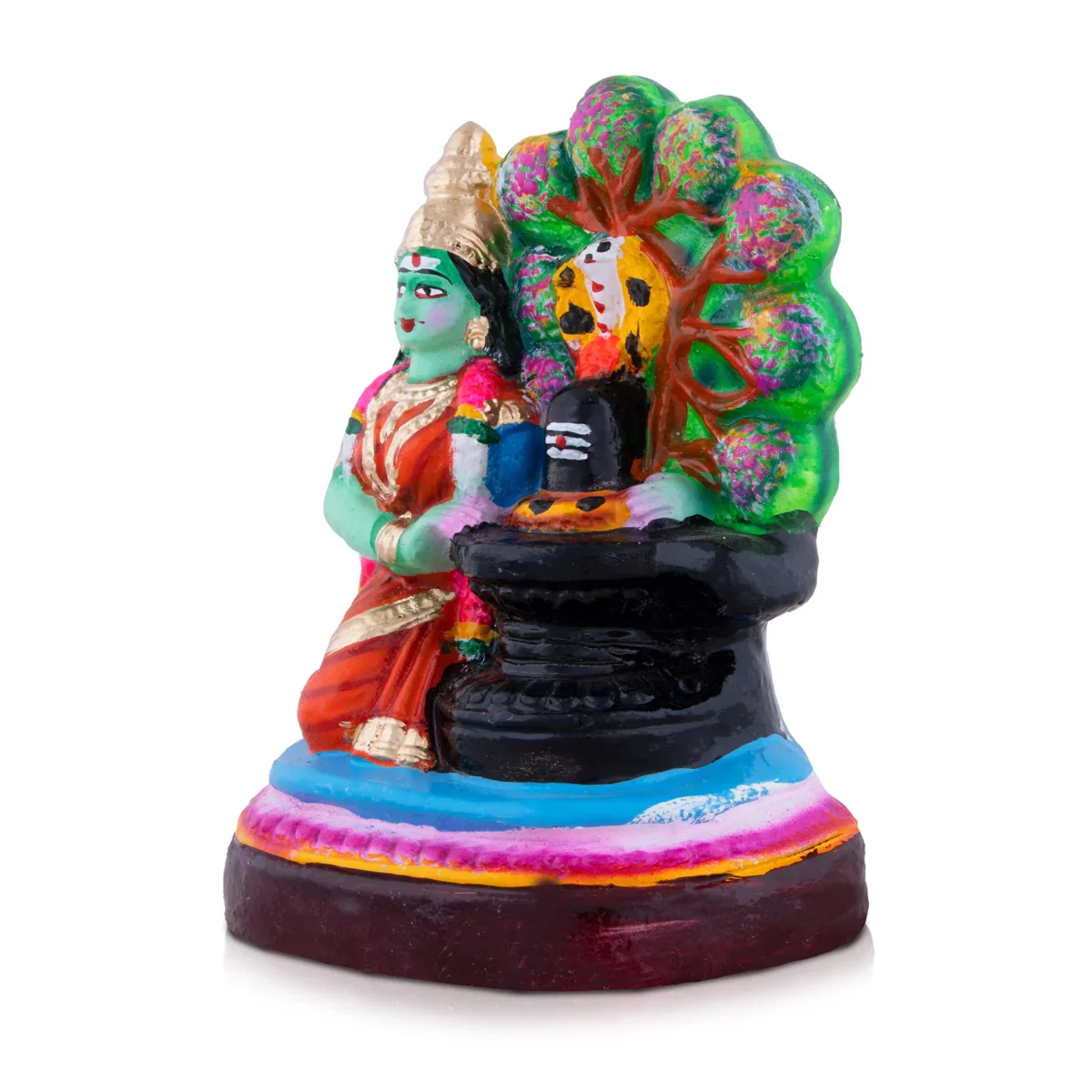Kamba Nathi Clay Golu Bommai - 8 x 6 Inches | Giri Golu Doll/ Navaratri Golu Bomma/Gombe/Bommai - Image 2