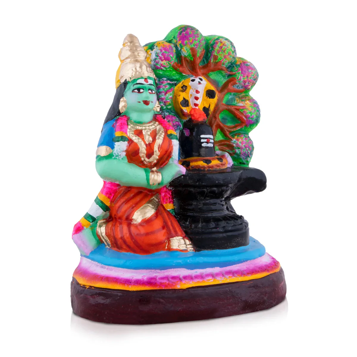 Kamba Nathi Clay Golu Bommai - 8 x 6 Inches | Giri Golu Doll/ Navaratri Golu Bomma/Gombe/Bommai - Image 3