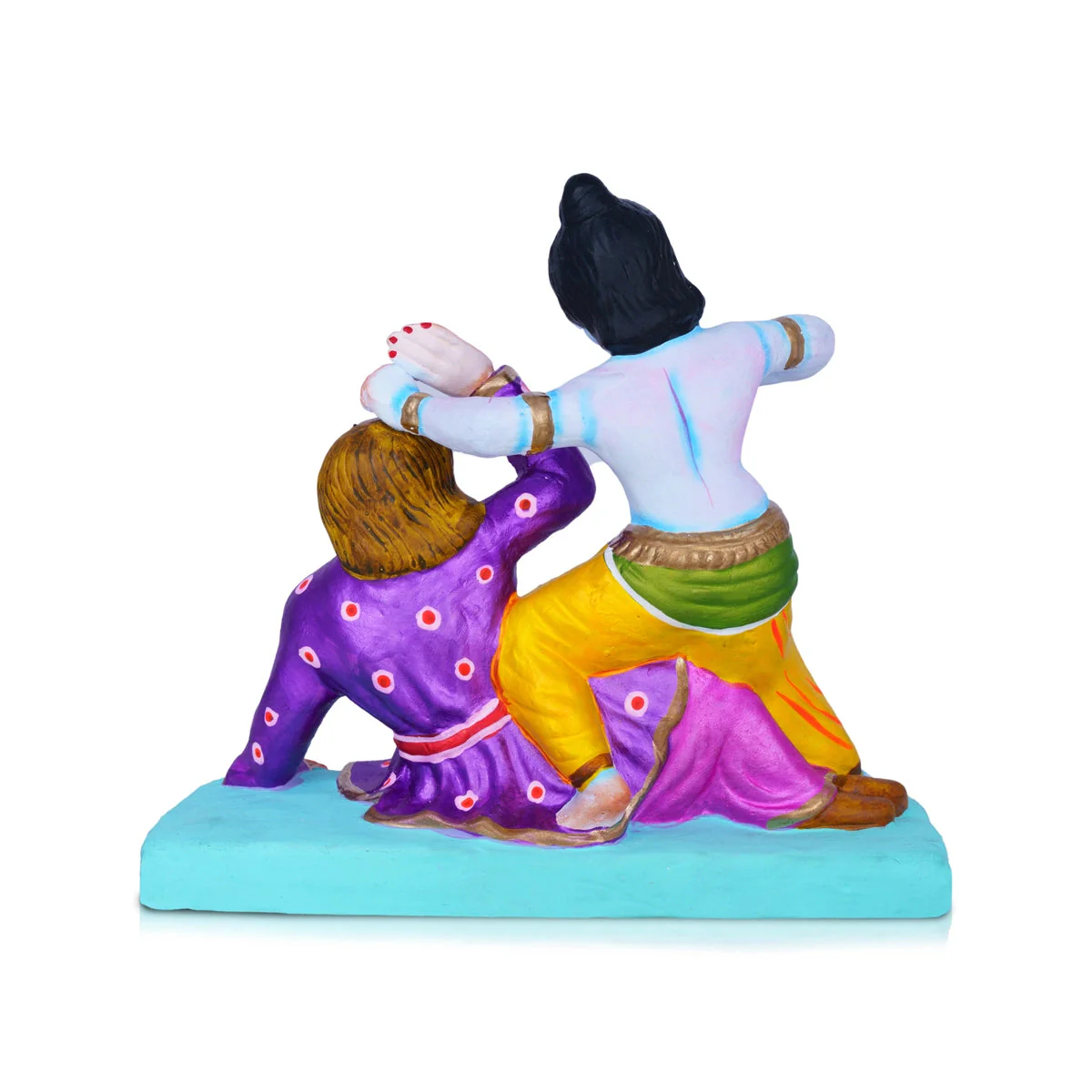 Kamsa Vadham Clay Golu Bommai - 8 X 9 Inches | Navaratri Gombe/ Giri Golu Doll/ Navratri Decor - Image 4