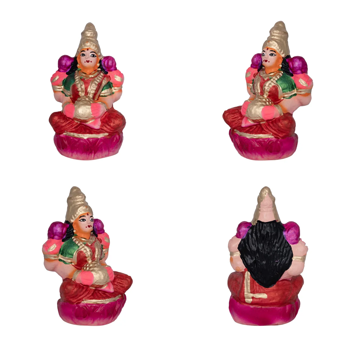 Kanagadhara Clay Golu Bommai Set - 8 x 10 Inches | Giri Golu Doll/ Navaratri Golu Bomma/ Gombe/ Bommai - Image 2