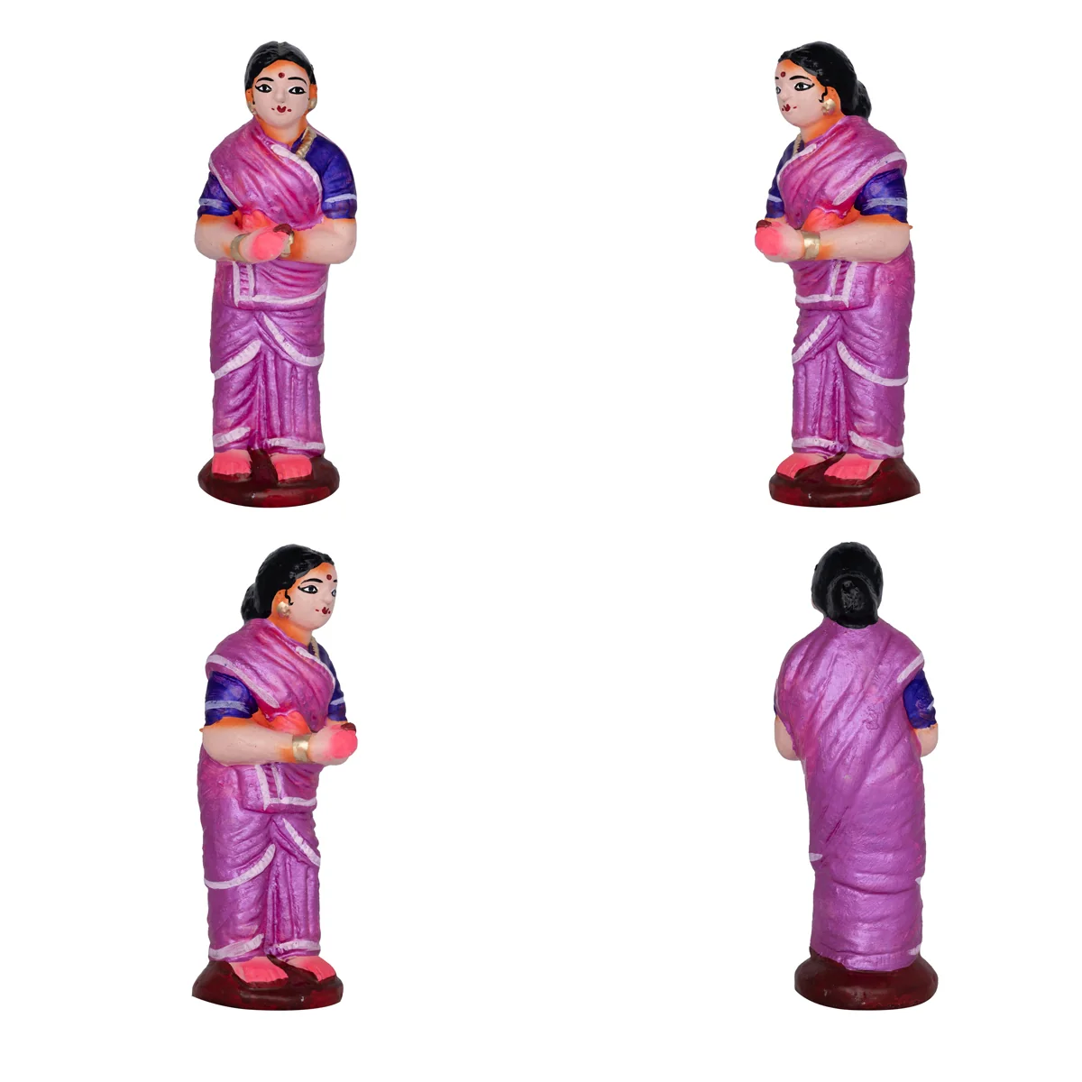 Kanagadhara Clay Golu Bommai Set - 8 x 10 Inches | Giri Golu Doll/ Navaratri Golu Bomma/ Gombe/ Bommai - Image 4