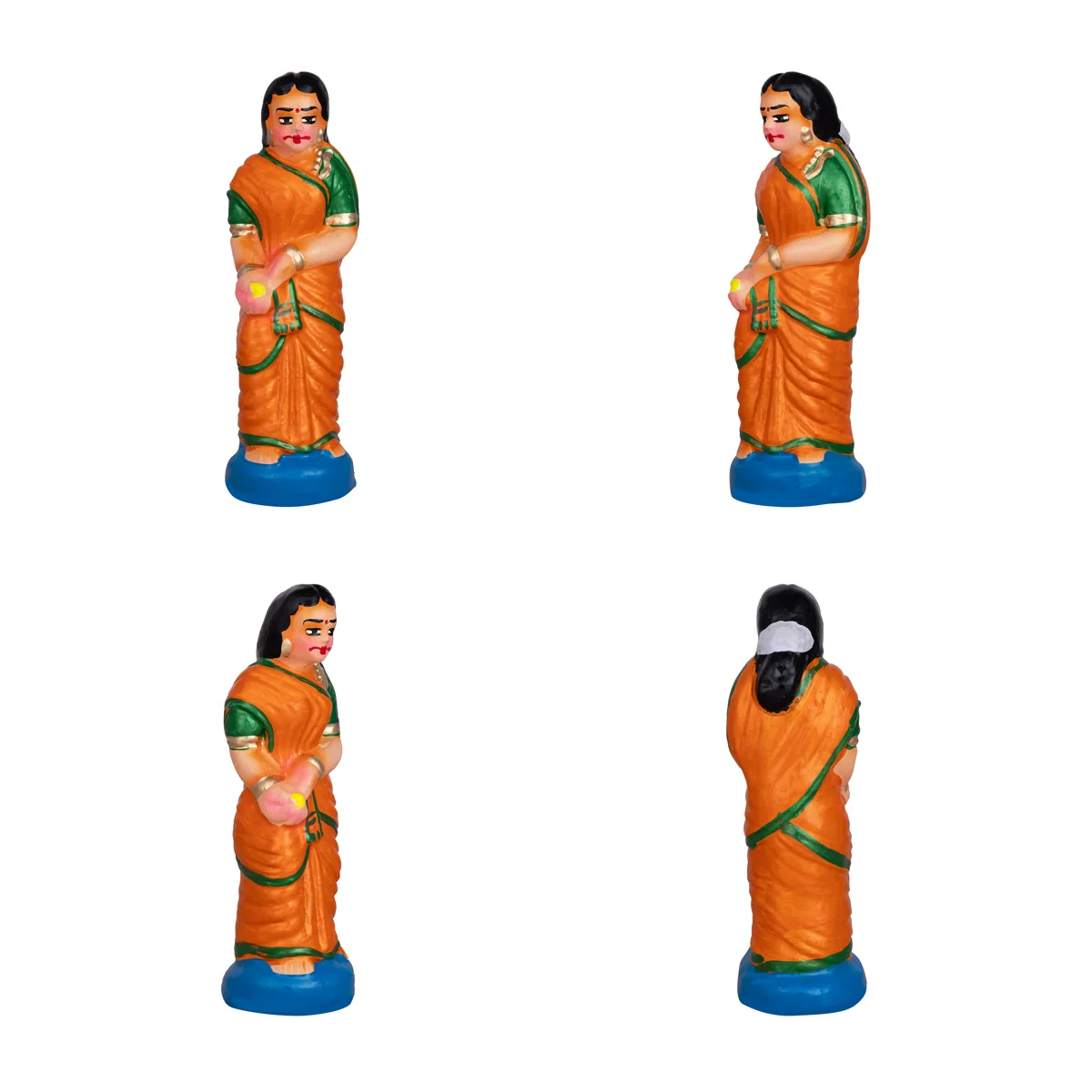 Kanakadhara Clay Golu Bommai Set - 12 X 12 Inches | Navaratri Golu Gombe/ Giri Golu Doll/ Navratri Decoration - Image 5