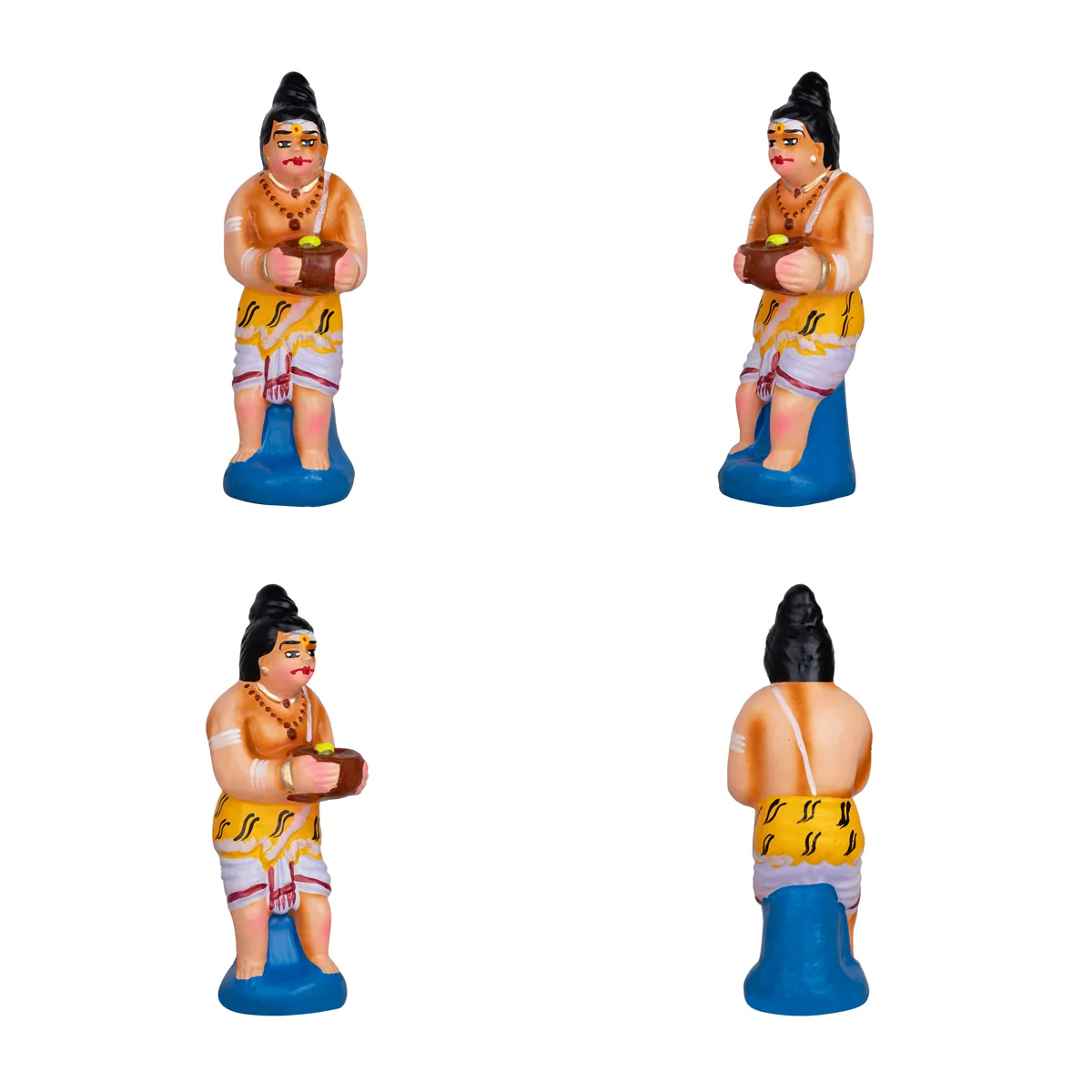 Kanakadhara Clay Golu Bommai Set - 12 X 12 Inches | Navaratri Golu Gombe/ Giri Golu Doll/ Navratri Decoration - Image 6