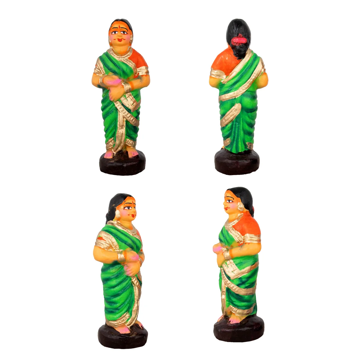 Kanakadhara Clay Golu Bommai Set - 7 x 10 Inches | Giri Golu Doll/ Navaratri Golu Bomma/Gombe/Bommai - Image 3