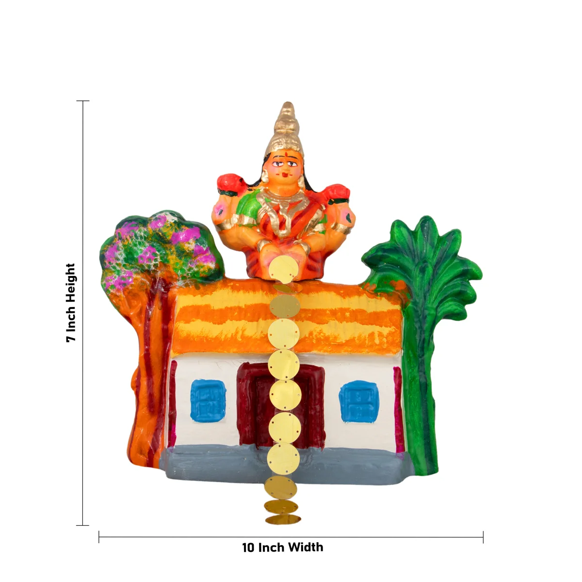 Kanakadhara Clay Golu Bommai Set - 7 x 10 Inches | Giri Golu Doll/ Navaratri Golu Bomma/Gombe/Bommai - Image 5