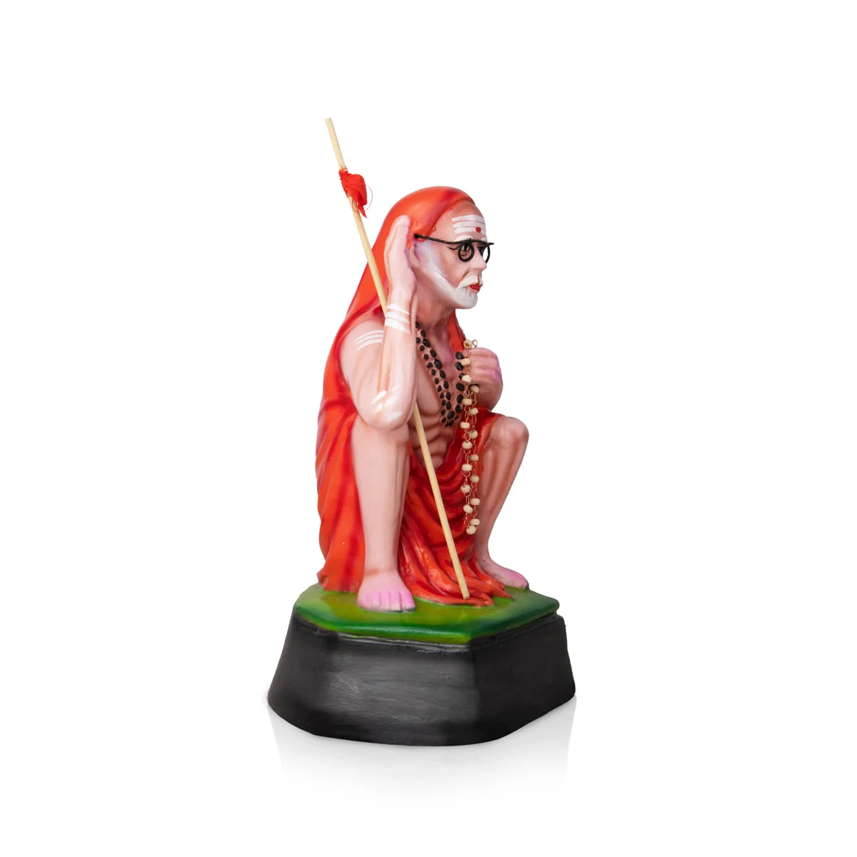 Kanchi Maha Periyava Paper Mache Golu Bommai - 10 X 6 Inches | Navaratri Gombe/ Giri Golu Doll/ Navratri Decor - Image 2