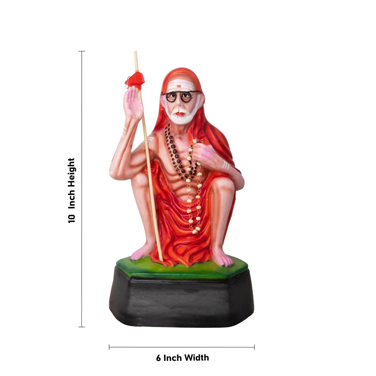 Kanchi Maha Periyava Paper Mache Golu Bommai - 10 X 6 Inches | Navaratri Gombe/ Giri Golu Doll/ Navratri Decor - Image 5