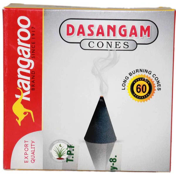 Kangaroo Dasangam Cones - 60 Pcs | Dhoop Cones/ Loban/ Sambrani Cones for Pooja - Image 2