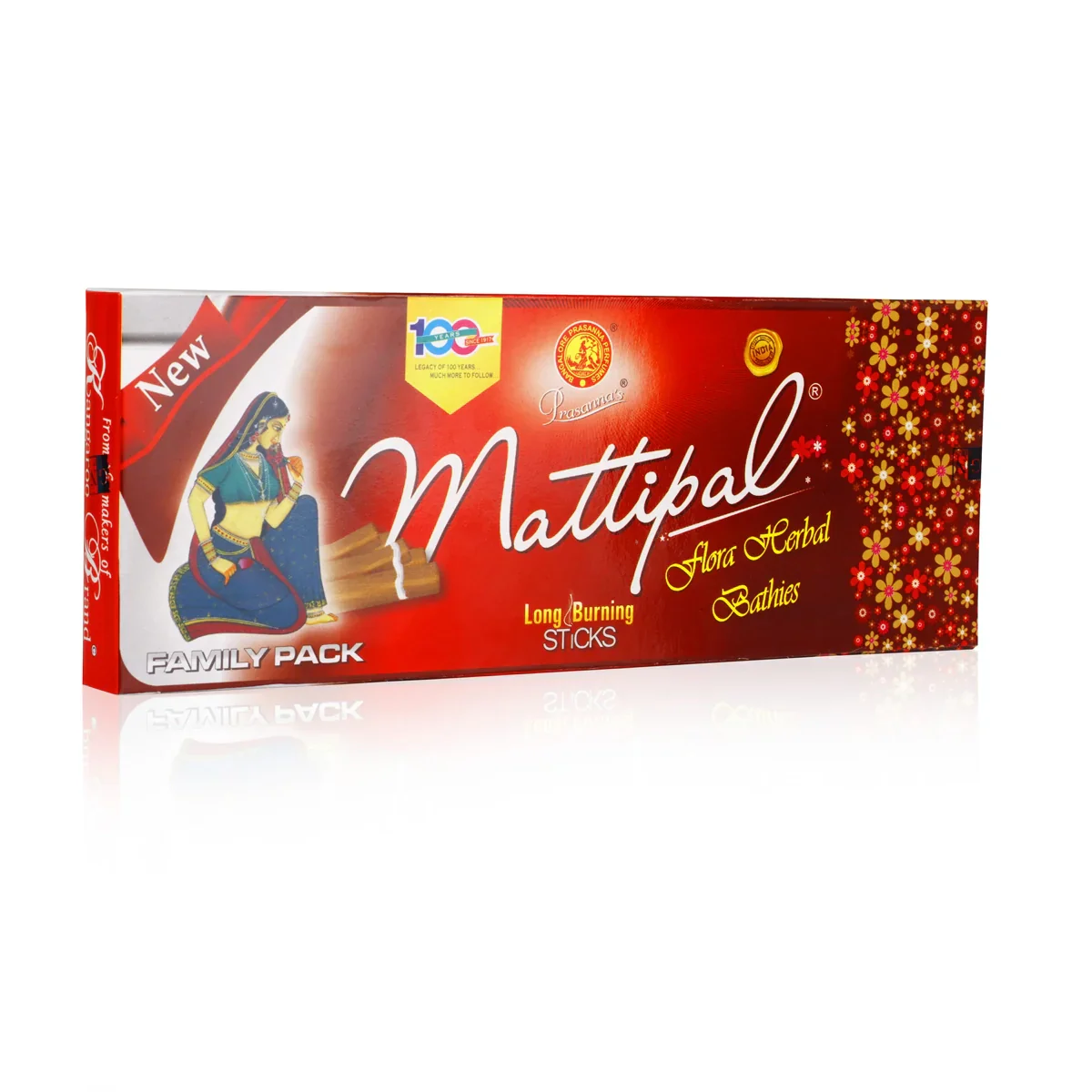 Kangaroo Mattipal Flora Herbal Agarbathies - 40 Pcs | Long Burning Sticks/ Incense Sticks for Pooja - Image 3