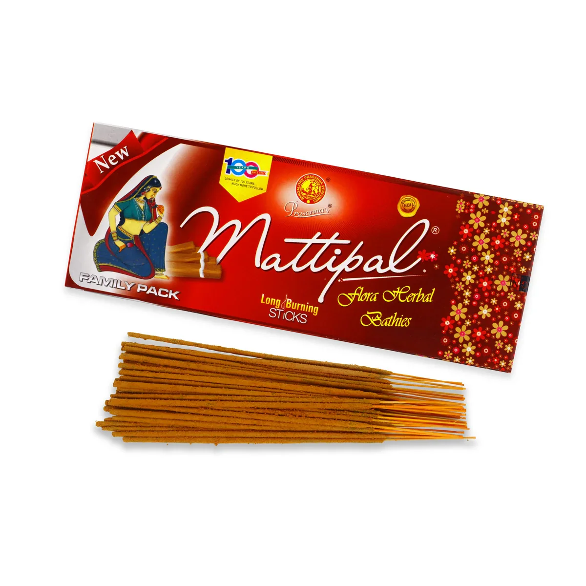 Kangaroo Mattipal Flora Herbal Agarbathies - 40 Pcs | Long Burning Sticks/ Incense Sticks for Pooja - Image 5