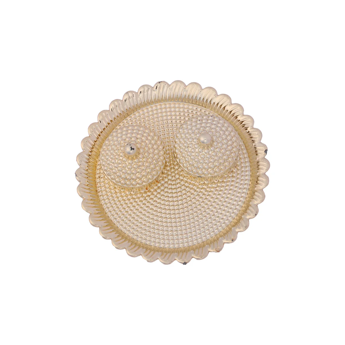 Plate with Two Kumkum Cup - 1.5 x 4 Inches | Sindoor Plate/ Haldi Kumkum Plate for Pooja/ Assorted Design - Image 9