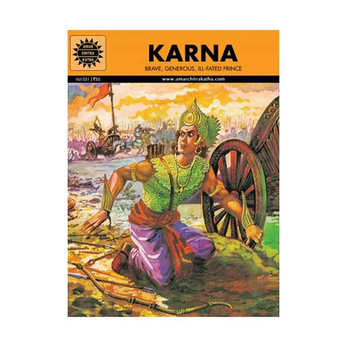 Karna - Brave, Generous, Ill - Fated Prince - English | by Kamala Chandrakant/ Story Book