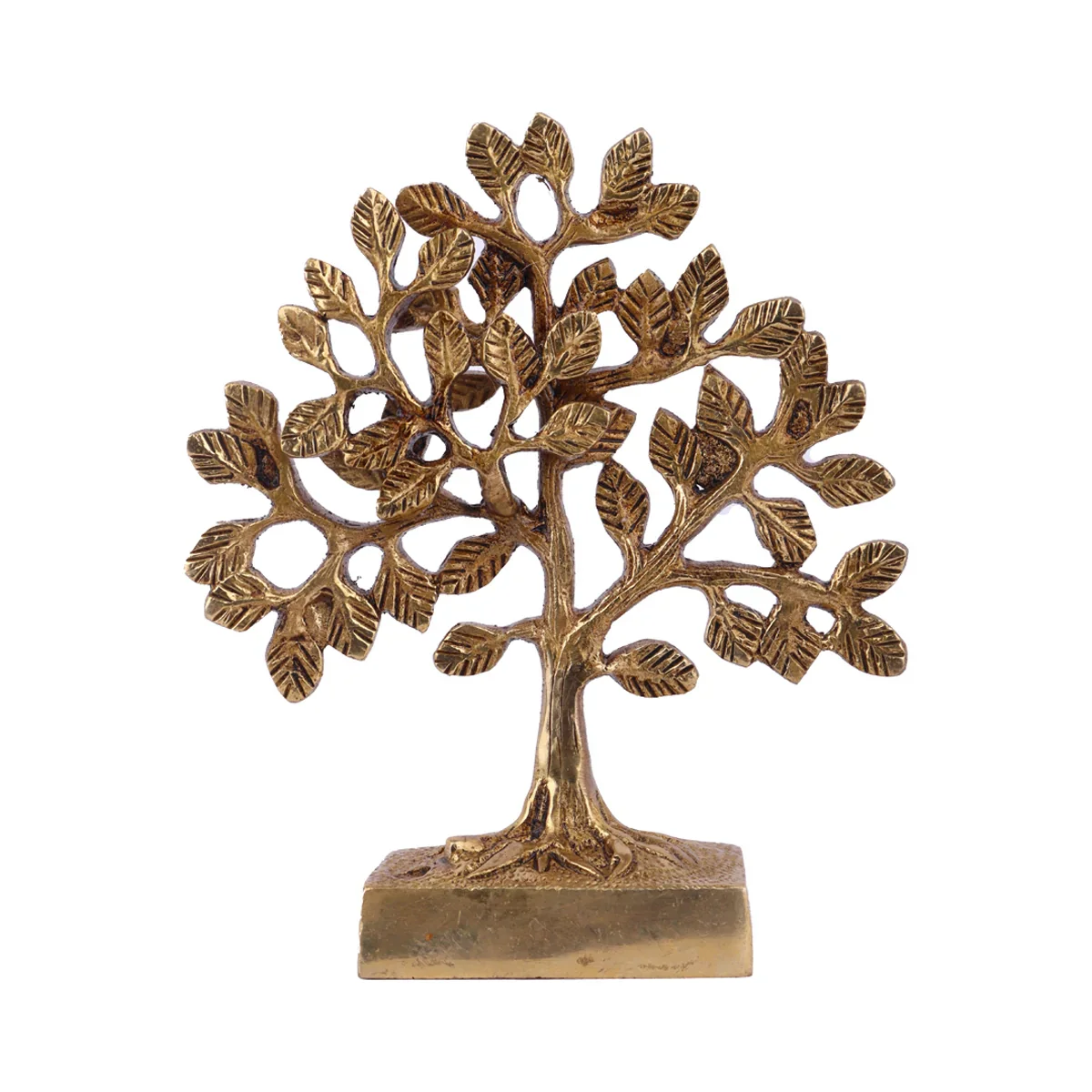 Karpaga Vriksham Tree - 7 Inches | Antique Brass Statue/ Karpaga Vruksham Tree for Pooja/ 700 Gms Approx - Image 2