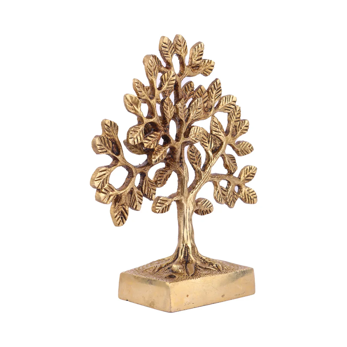 Karpaga Vriksham Tree - 7 Inches | Antique Brass Statue/ Karpaga Vruksham Tree for Pooja/ 700 Gms Approx - Image 4