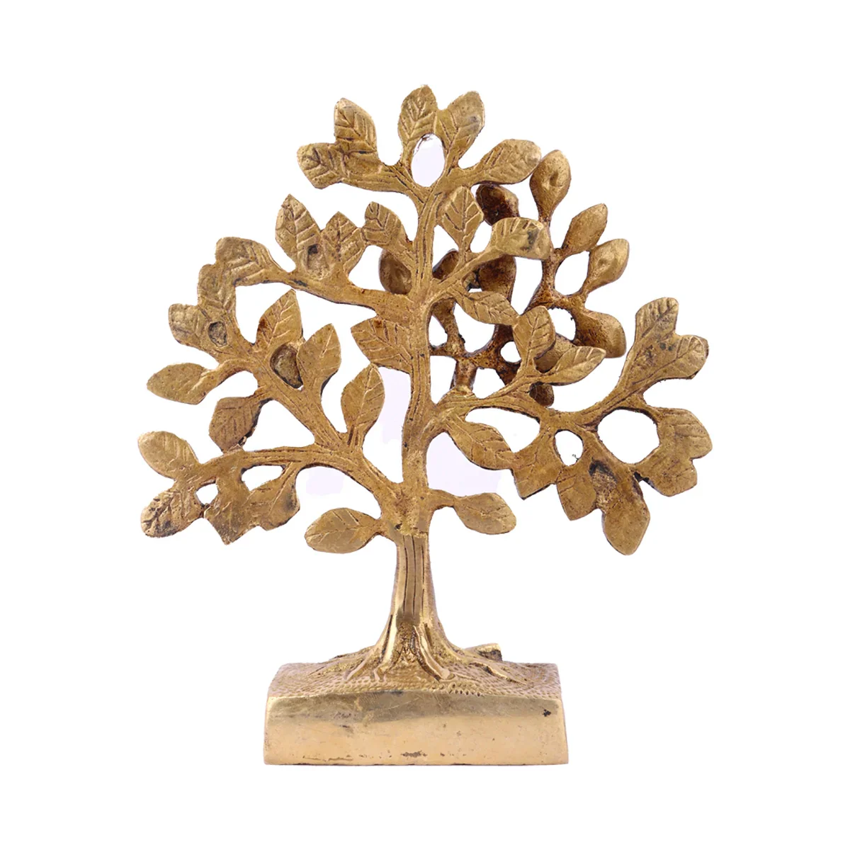 Karpaga Vriksham Tree - 7 Inches | Antique Brass Statue/ Karpaga Vruksham Tree for Pooja/ 700 Gms Approx - Image 5