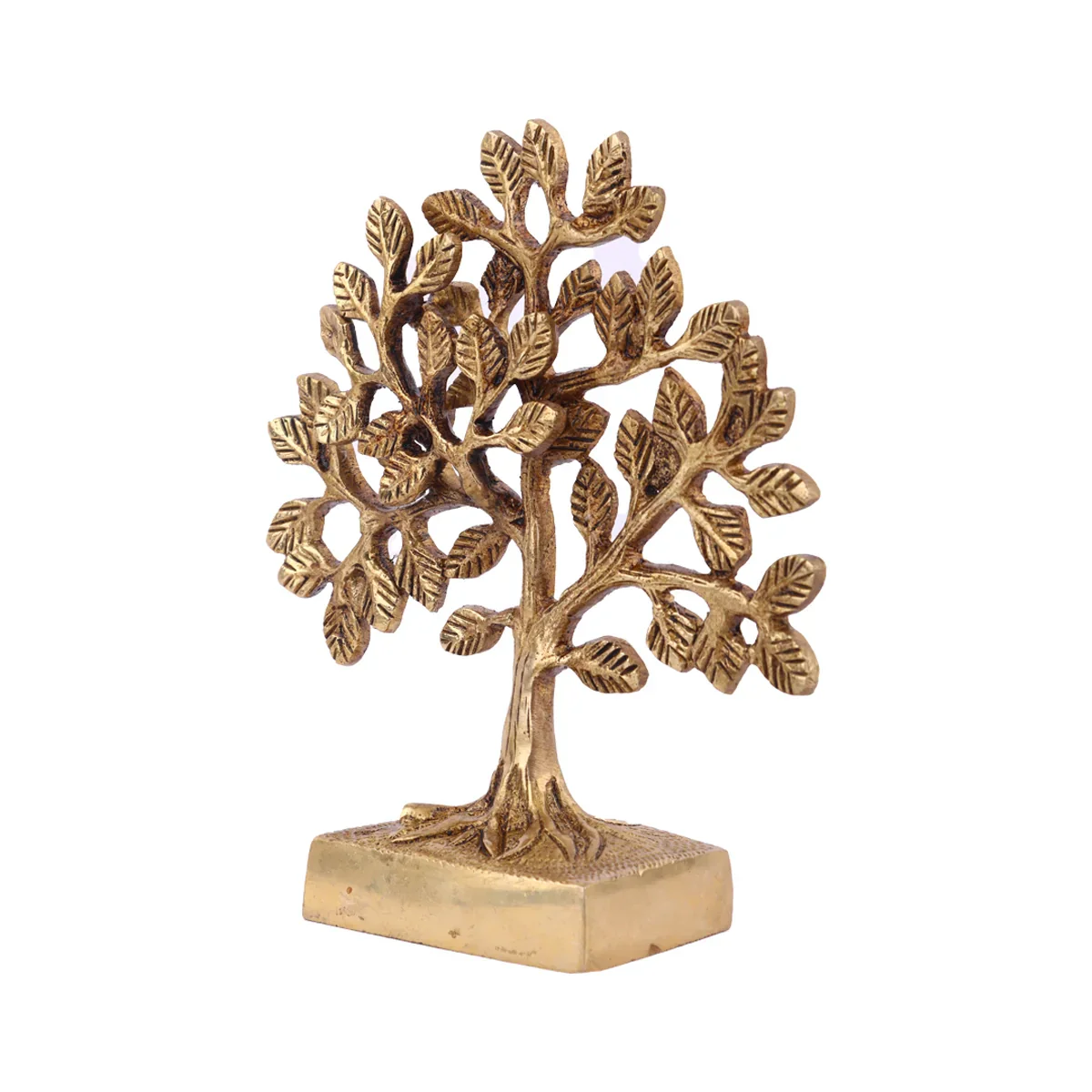 Karpaga Vriksham Tree - 7 Inches | Antique Brass Statue/ Karpaga Vruksham Tree for Pooja/ 700 Gms Approx - Image 6