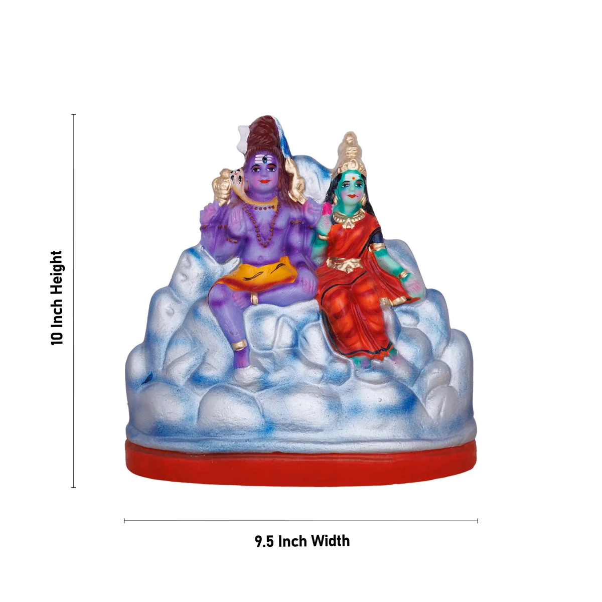 Karthigai Pengal Clay Golu Bommai Set - 10 X 9.5 Inches | Navaratri Golu Gombe/ Giri Golu Doll/ Navratri Decor - Image 2