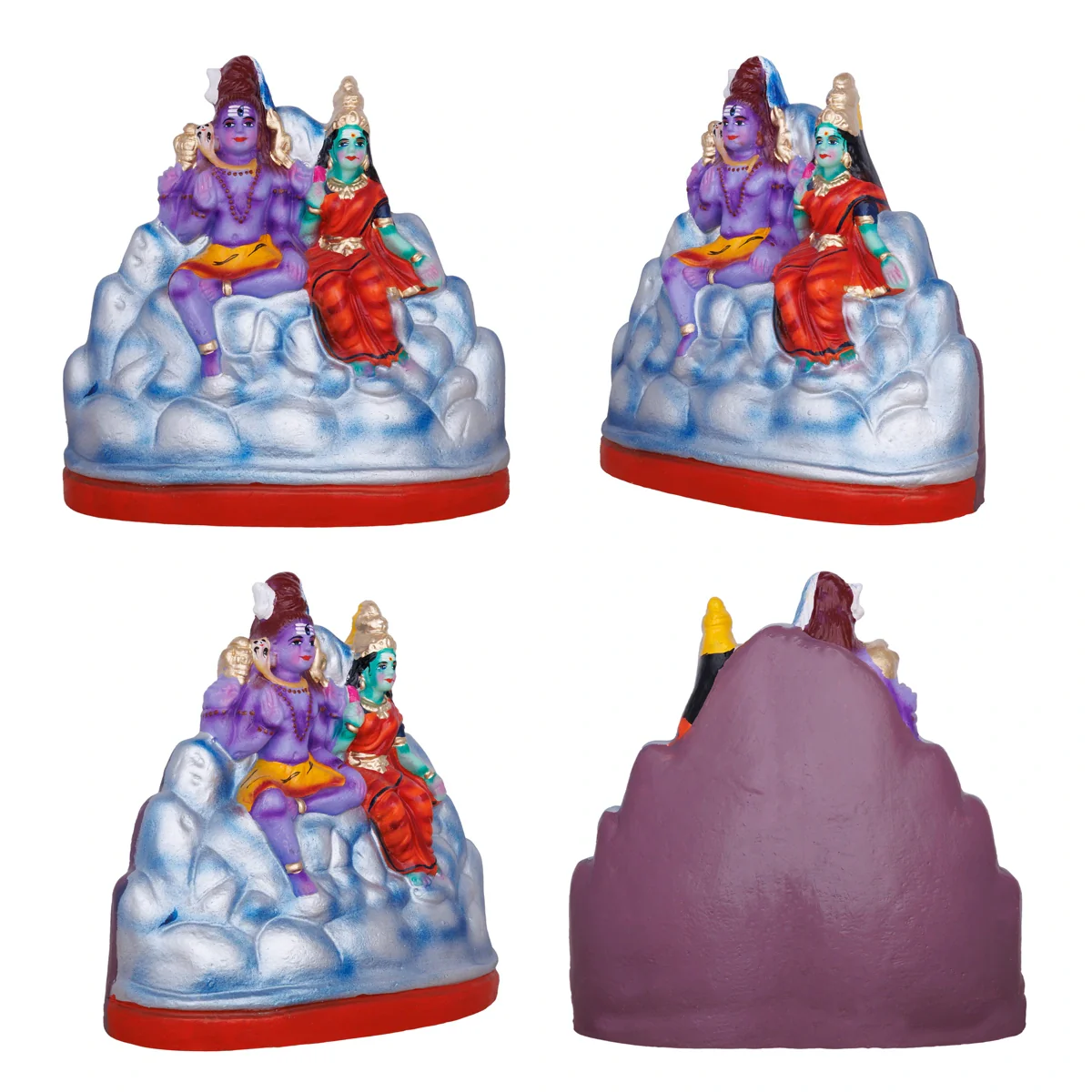 Karthigai Pengal Clay Golu Bommai Set - 10 X 9.5 Inches | Navaratri Golu Gombe/ Giri Golu Doll/ Navratri Decor - Image 3