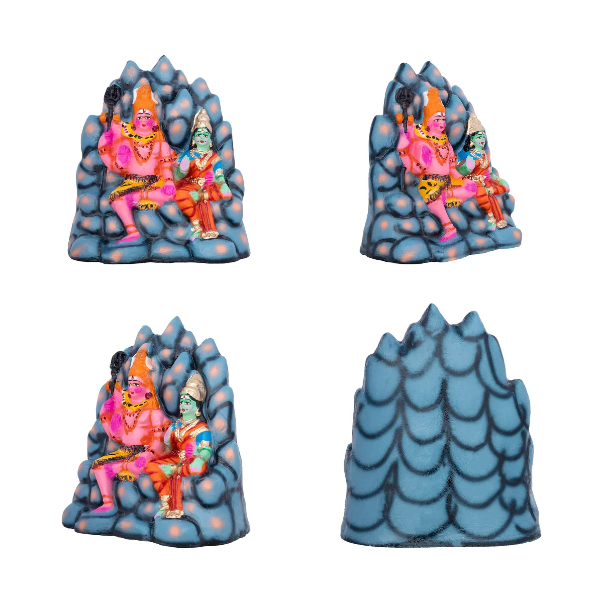 Karthigai Pengal Clay Golu Bommai Set - 12 x 8 Inches | Giri Golu Doll/ Navaratri Golu Bomma/Gombe/Bommai - Image 3
